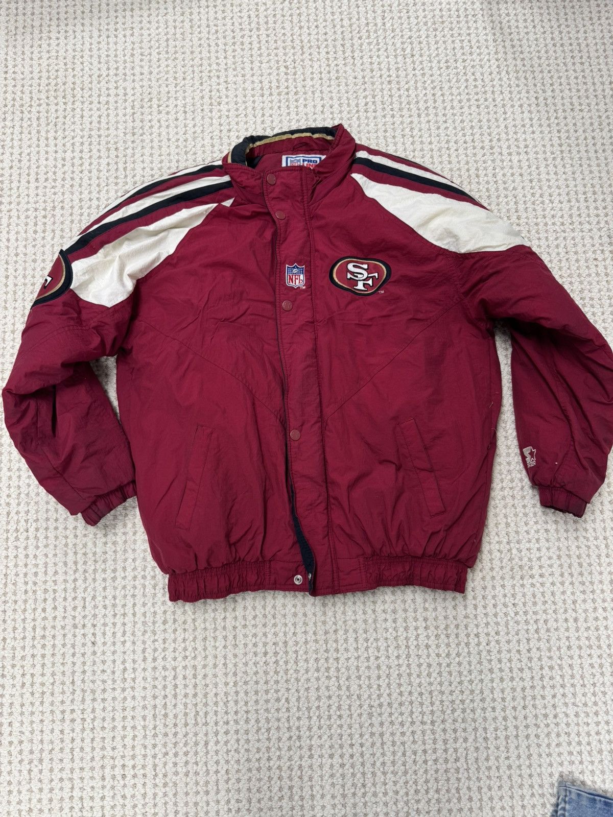 Starter × Vintage Vintage Starter San Francisco 49ers Jacket Size US L / EU 52-54 / 3 - 1 Thumbnail