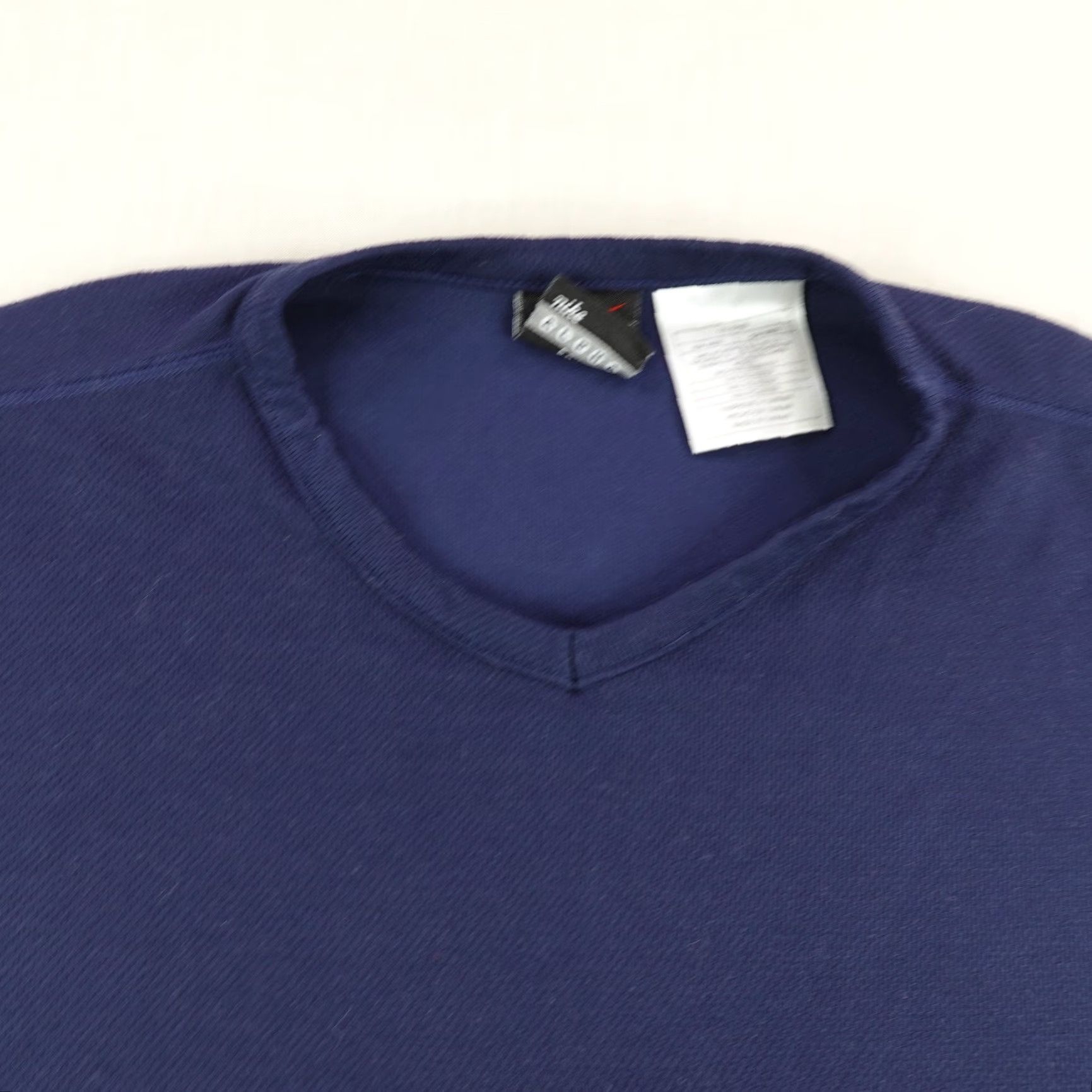Nike VINTAGE Nike Shirt Womens Small Blue Alpha Project V-Neck Top Y2K Oversized Size S / US 4 / IT 40 - 2 Thumbnail