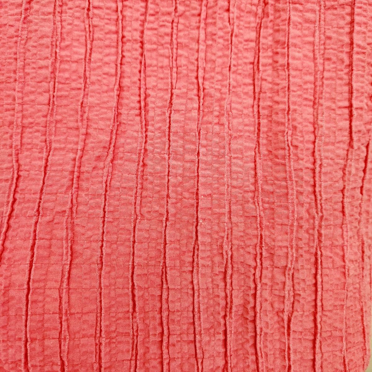 Other Pink Crinkled Round Neck Sleeveless Top 22W 24W Plus Stretch Size XXL / US 16-18 / IT 52-54 - 2 Thumbnail