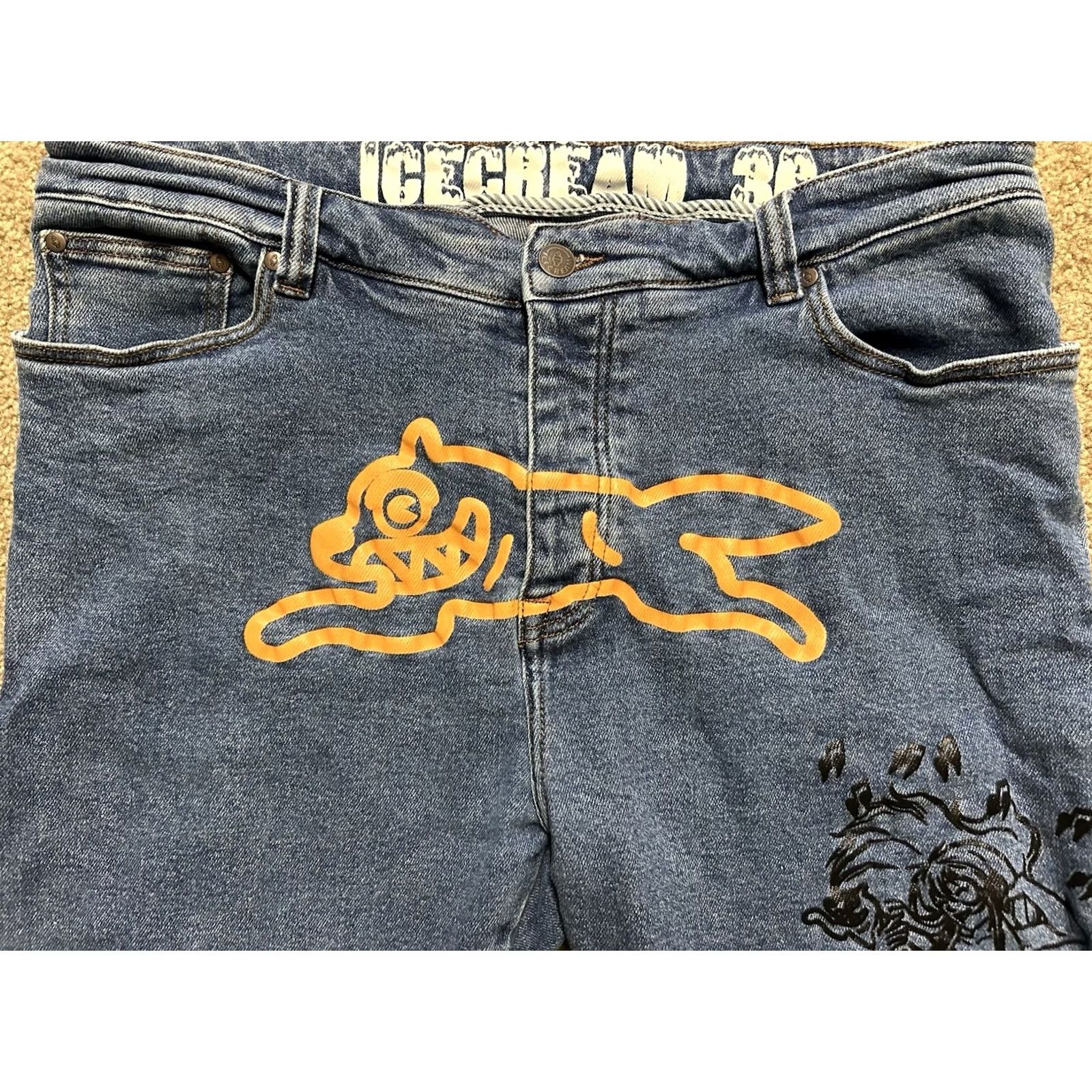 Billionaire Boys Club VINTAGE Billionaire Boys Club ICECREAM STACKS JEAN Black 36 Waist Denim 31 Inseam 5-Pocket Tapered Men's Jeans Size US 36 / EU 52 - 3 Thumbnail