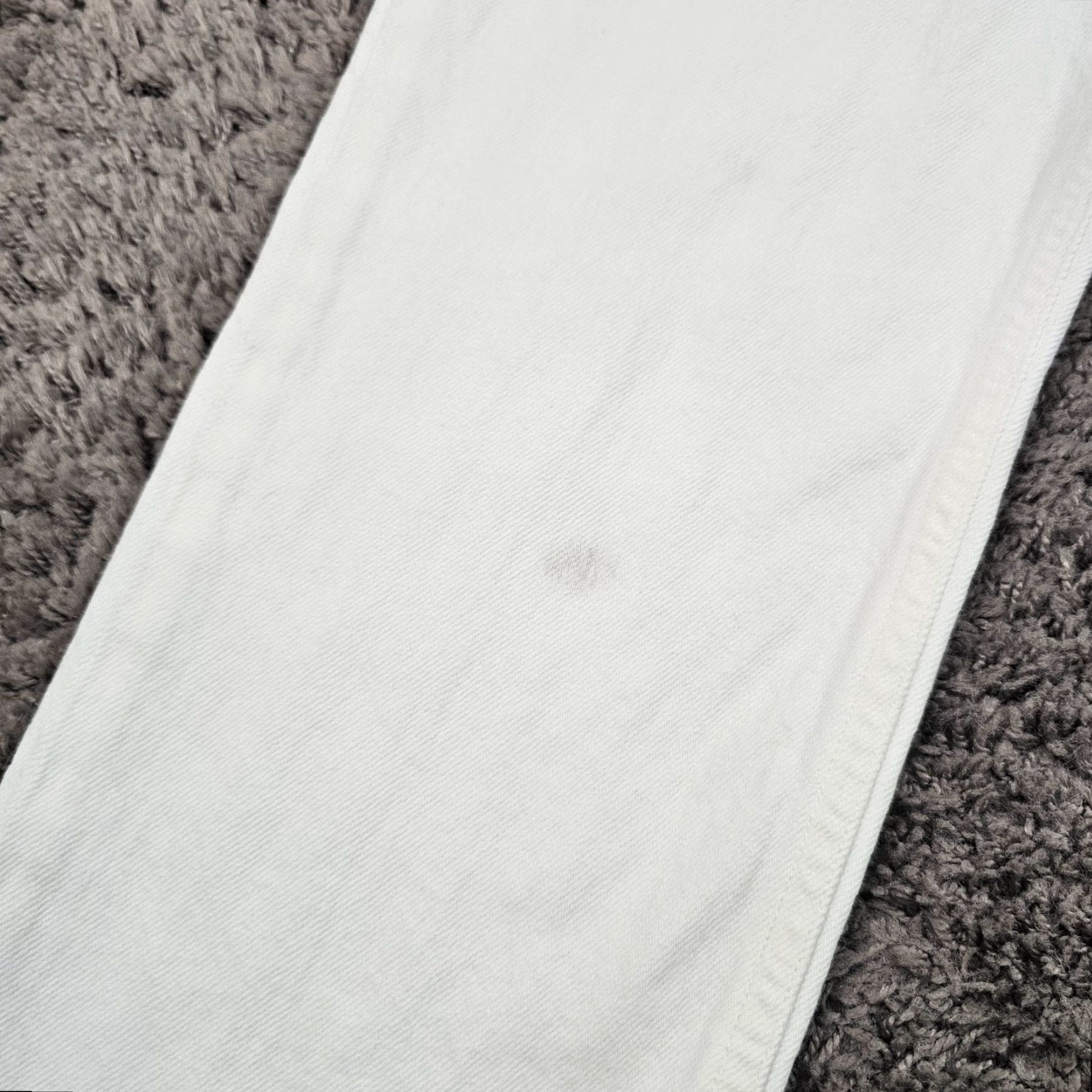 Agolde AGOLDE Jeans Women's 25 White Straight Cotton Denim Made in USA 26x31 Size 42" / US 20 - 2 Thumbnail