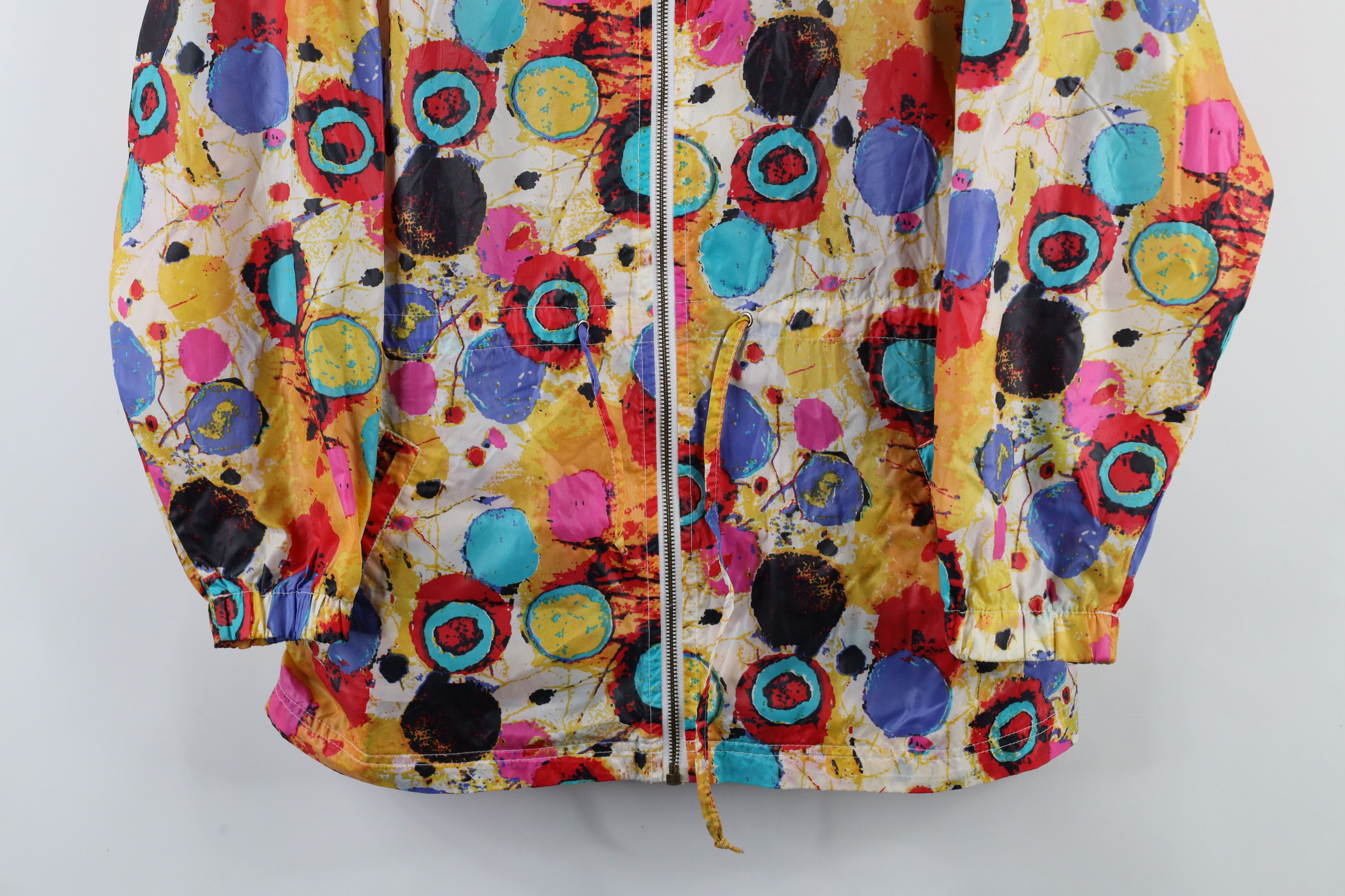 Everlast × Vintage Vintage 90s Everlast Abstract Rainbow Windbreaker Jacket Size M / US 6-8 / IT 42-44 - 3 Thumbnail