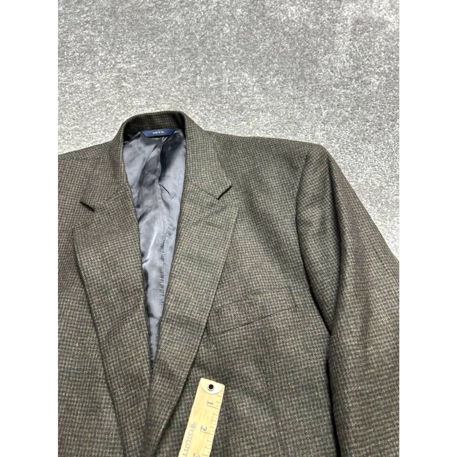 Brooks Brothers Brooks Brothers Sport Coat Mens 44 long Green Wool Madison 1818 Houndstooth Size US S / EU 44-46 / 1 - 5 Thumbnail