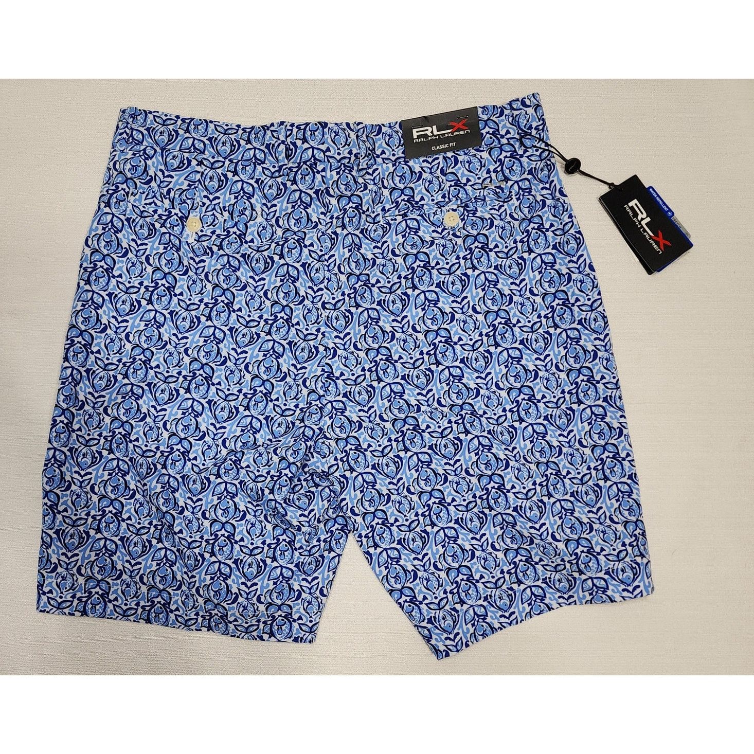 RLX Ralph Lauren RLX Ralph Lauren classic shorts W34'' x L20'' Fish Print Size US 34 / EU 50 - 2 Thumbnail