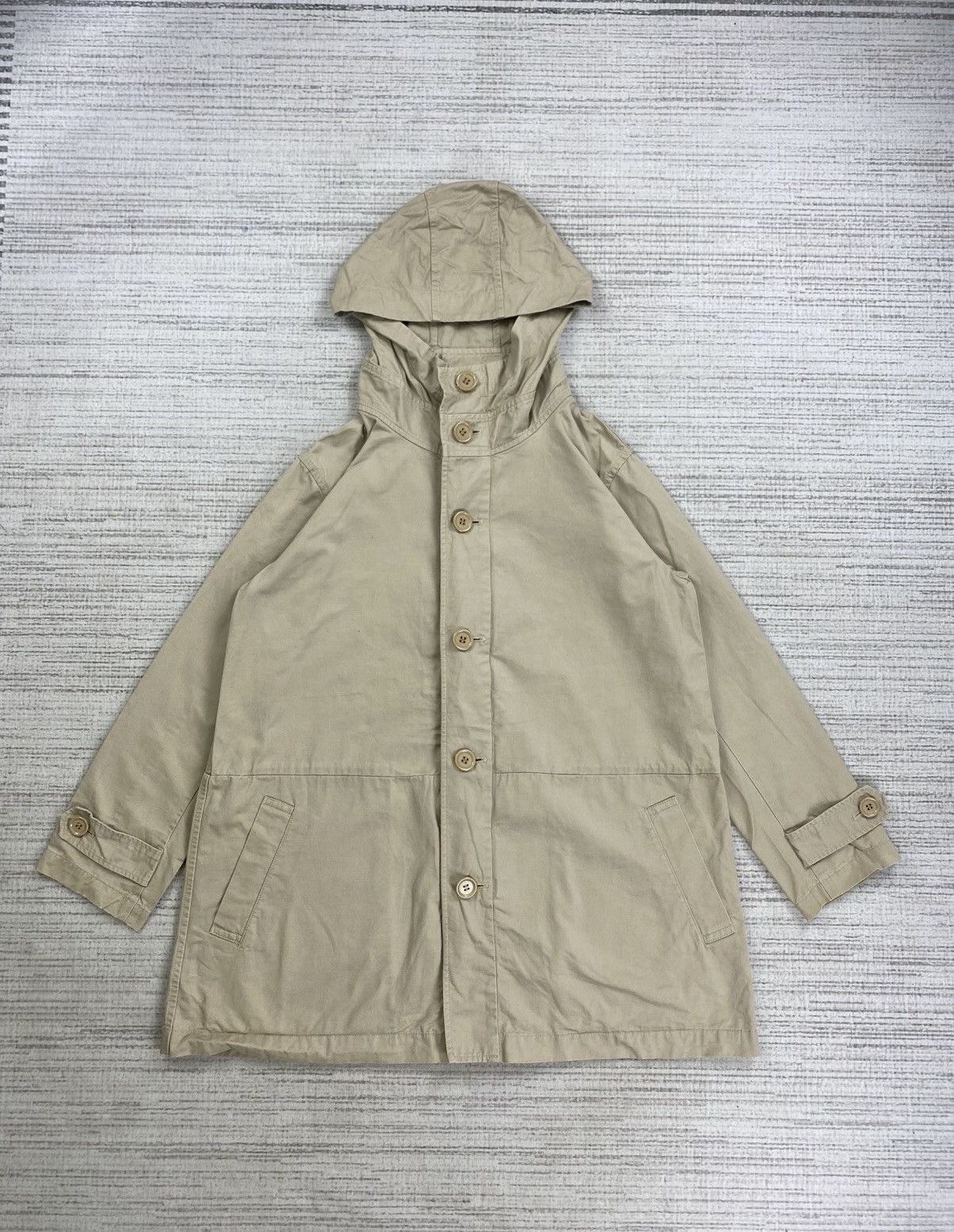 Issey Miyake Issey Miyake Plantation Buttoned Hoodie Jacket Size US M / EU 48-50 / 2 - 1 Thumbnail