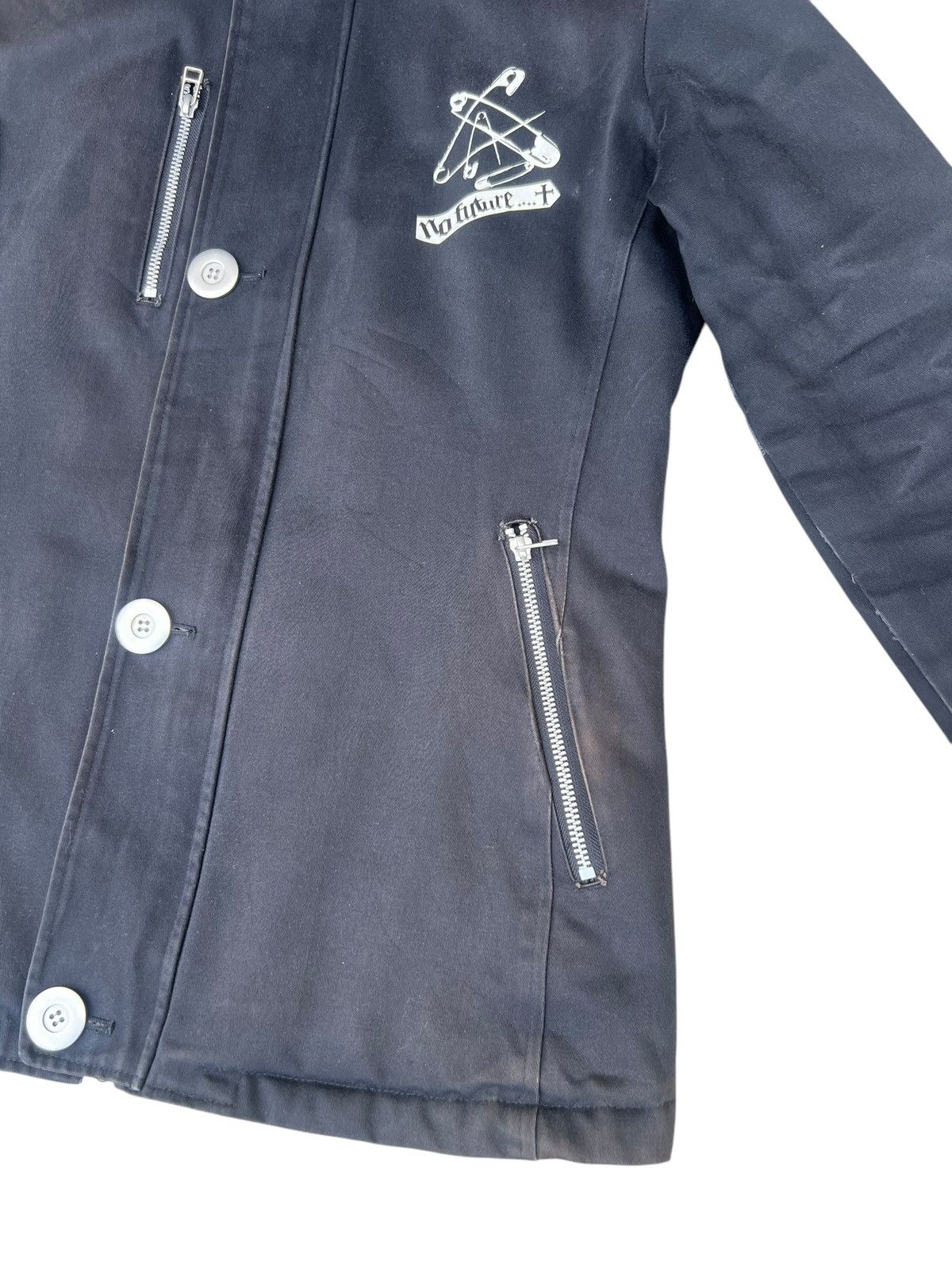 No Future Vintage No Future Japan Sun Fade Black Hoodie Parka Jacket Size US M / EU 48-50 / 2 - 18 Thumbnail