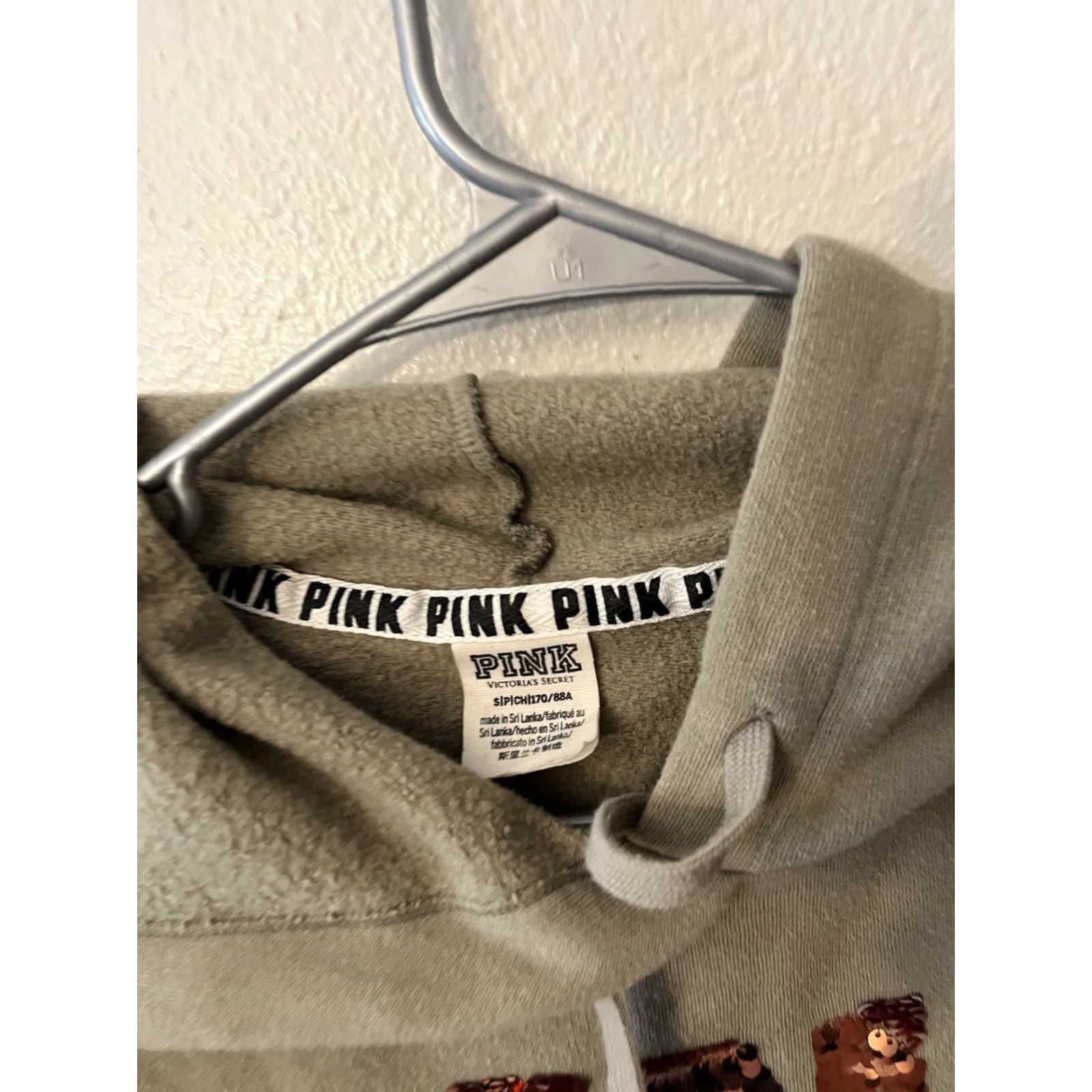 Victoria's Secret Victoria's Secret PINK Hoodie Women Small Green Lightweight Pullover Activewear Everyday Wear Size S / US 4 / IT 40 - 3 Thumbnail