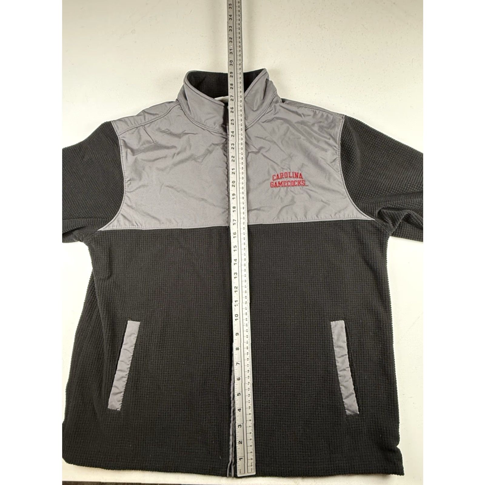 Vintage South Carolina Gamecocks Mens Full Zip Fleece Jacket Size Large Gray Size US L / EU 52-54 / 3 - 4 Thumbnail