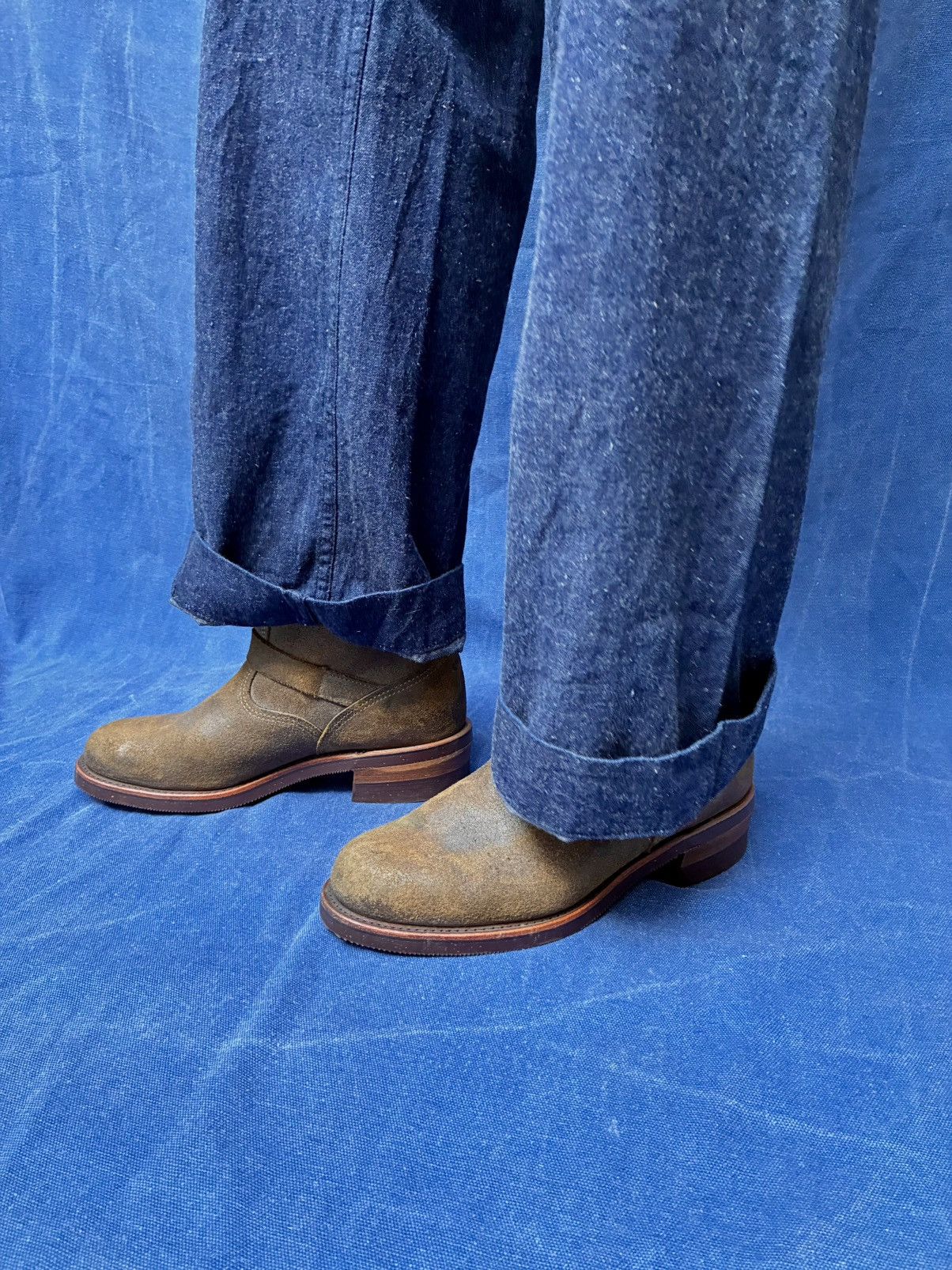 Chippewa CHIPPEWA ROUGH OUT LEATHER LOW RISE BOOTS Size US 10.5 / EU 43-44 - 3 Thumbnail