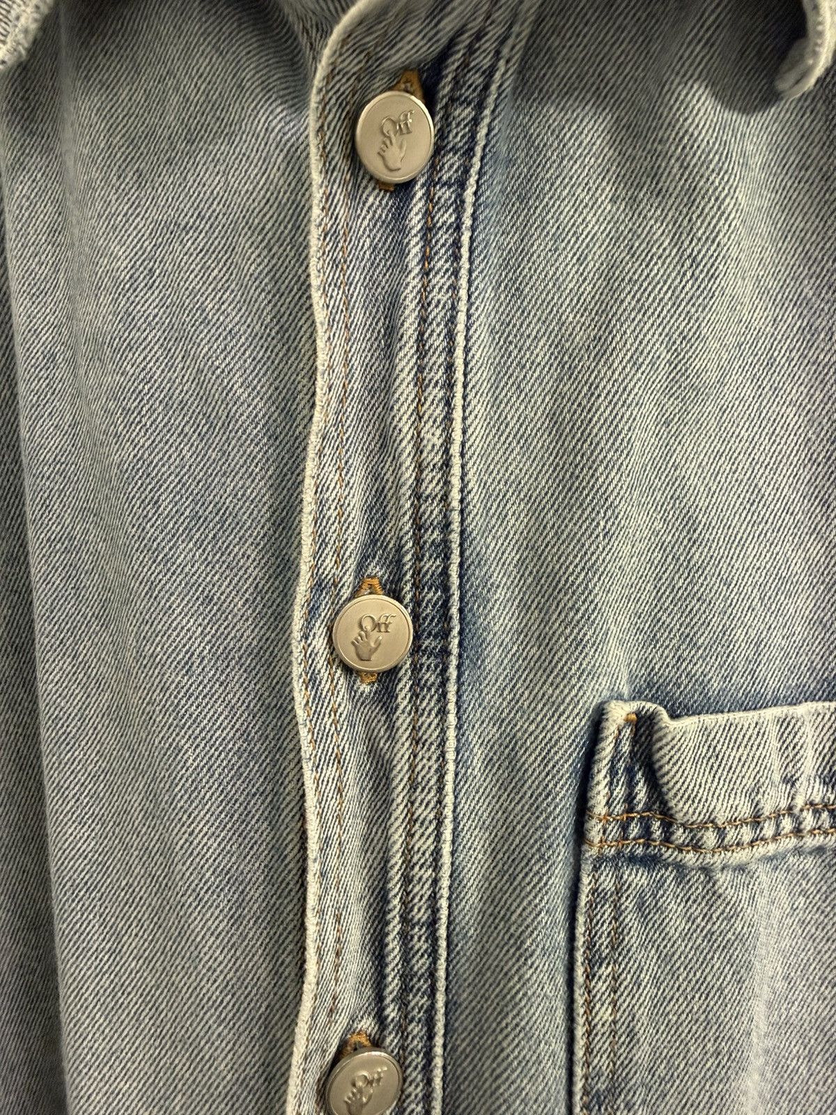 Off-White Off-White denim shirt Size US XL / EU 56 / 4 - 4 Thumbnail