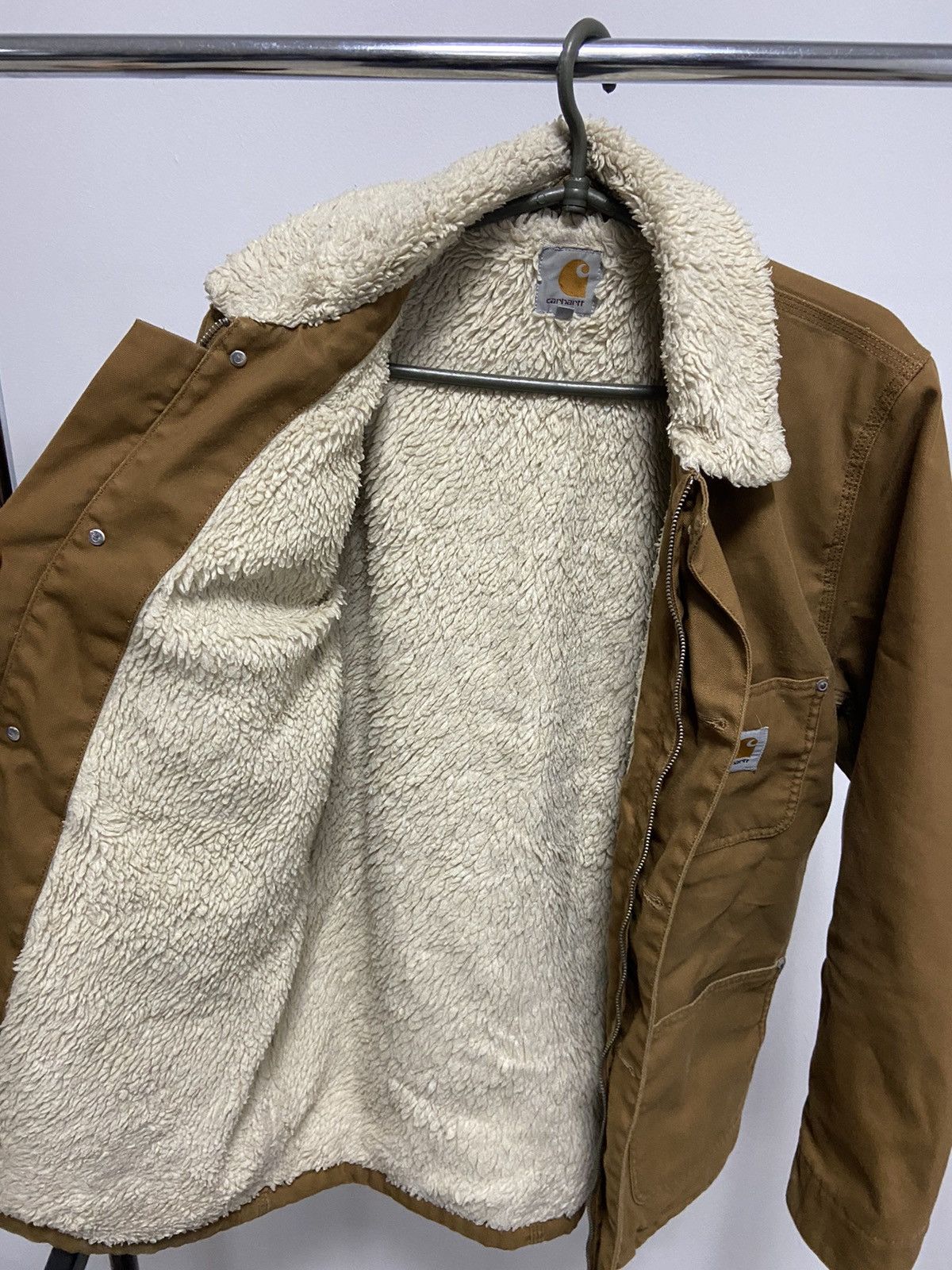 Carhartt × Vintage Carhartt Sherpa Jacket small logo phoenix coat Size US M / EU 48-50 / 2 - 8 Thumbnail