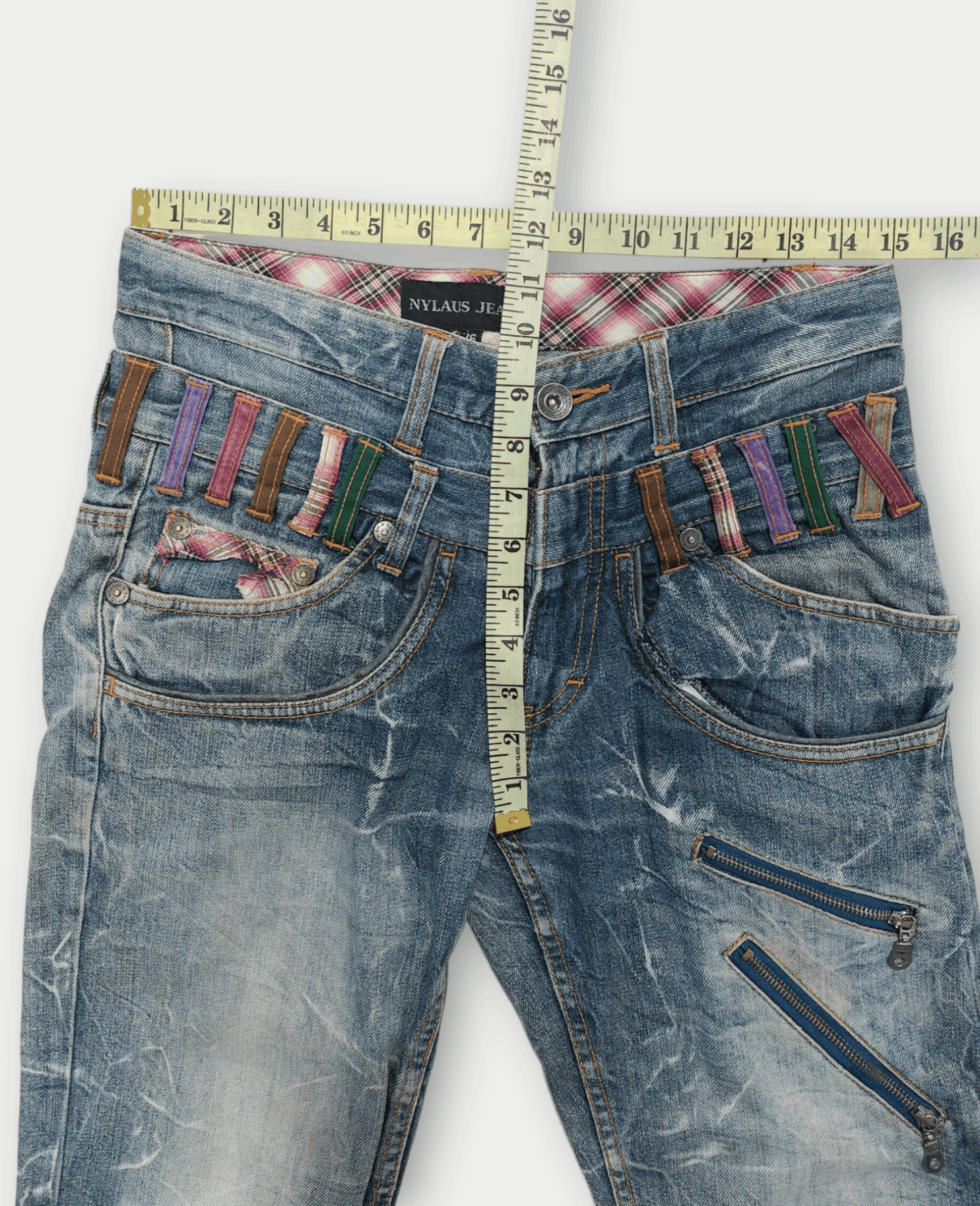 Vintage Nylaus Double Waist Seditionaries Denim Size US 30 / EU 46 - 16 Thumbnail