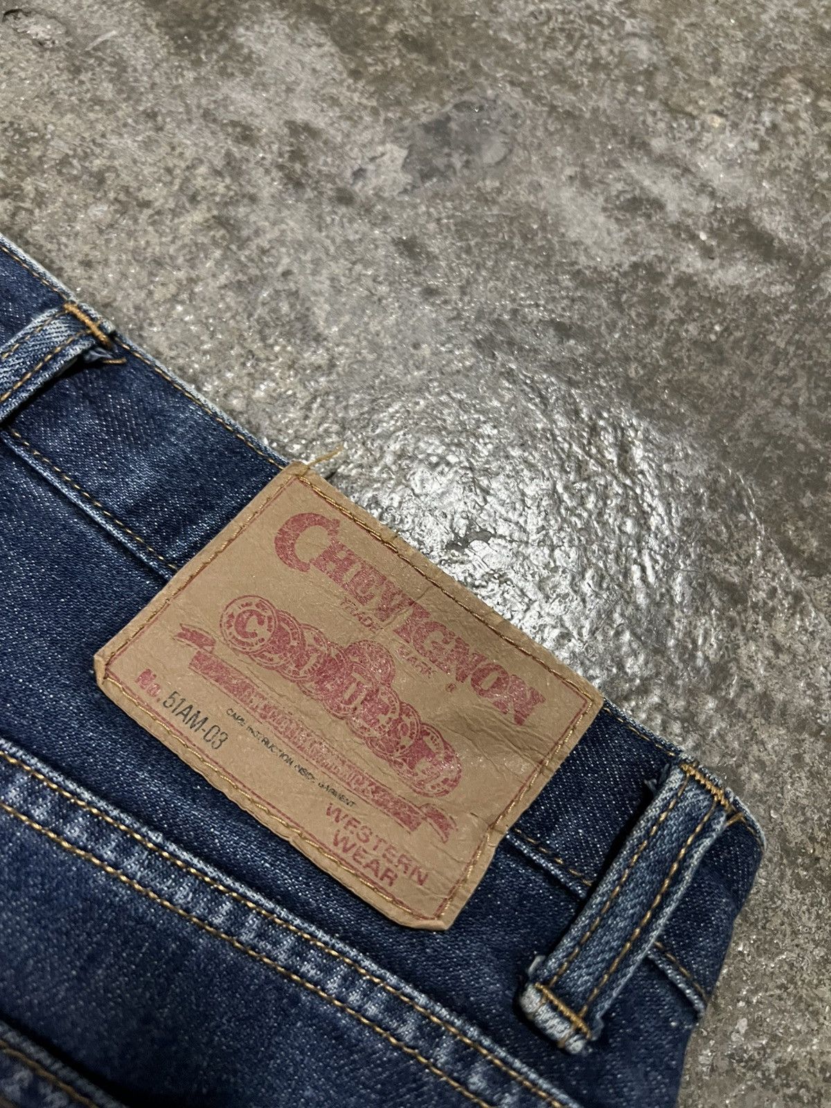 Japanese Brand 💥Flare💥Vintage 90’s Chevignon Distress Jean Size US 28 / EU 44 - 19 Thumbnail