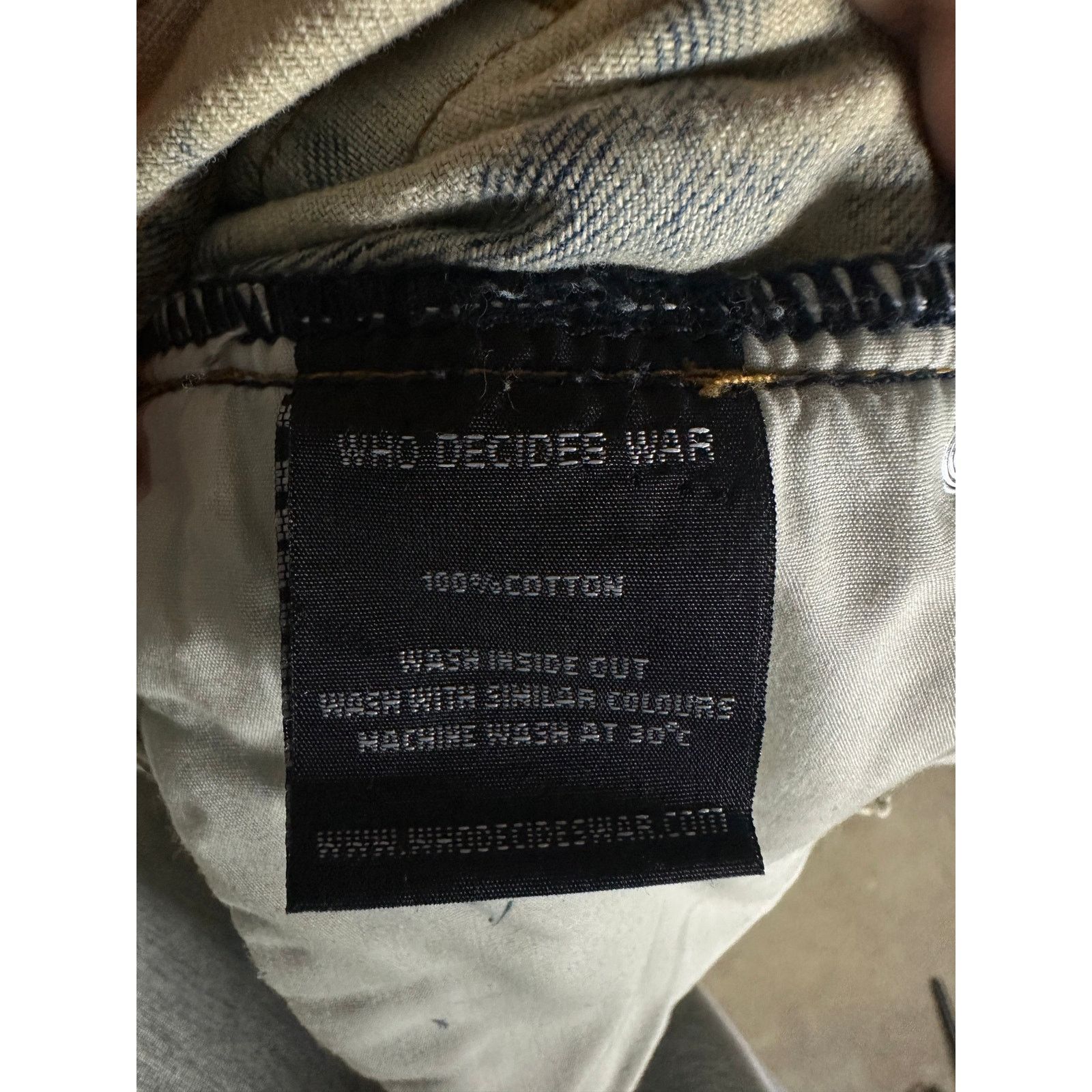 Who Decides War WDW Crimson Sky Bleached Denim Size 28 New Size US 28 / EU 44 - 3 Thumbnail