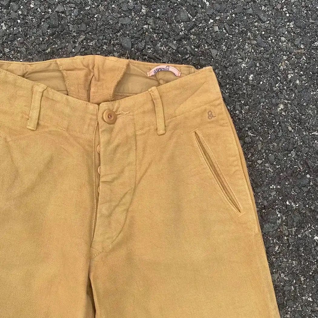 45rpm VINTAGE 45RPM JAPAN TROUSER DUCKCANVAS FADED VERY RARE PANTS Size US 26 / EU 42 - 6 Thumbnail