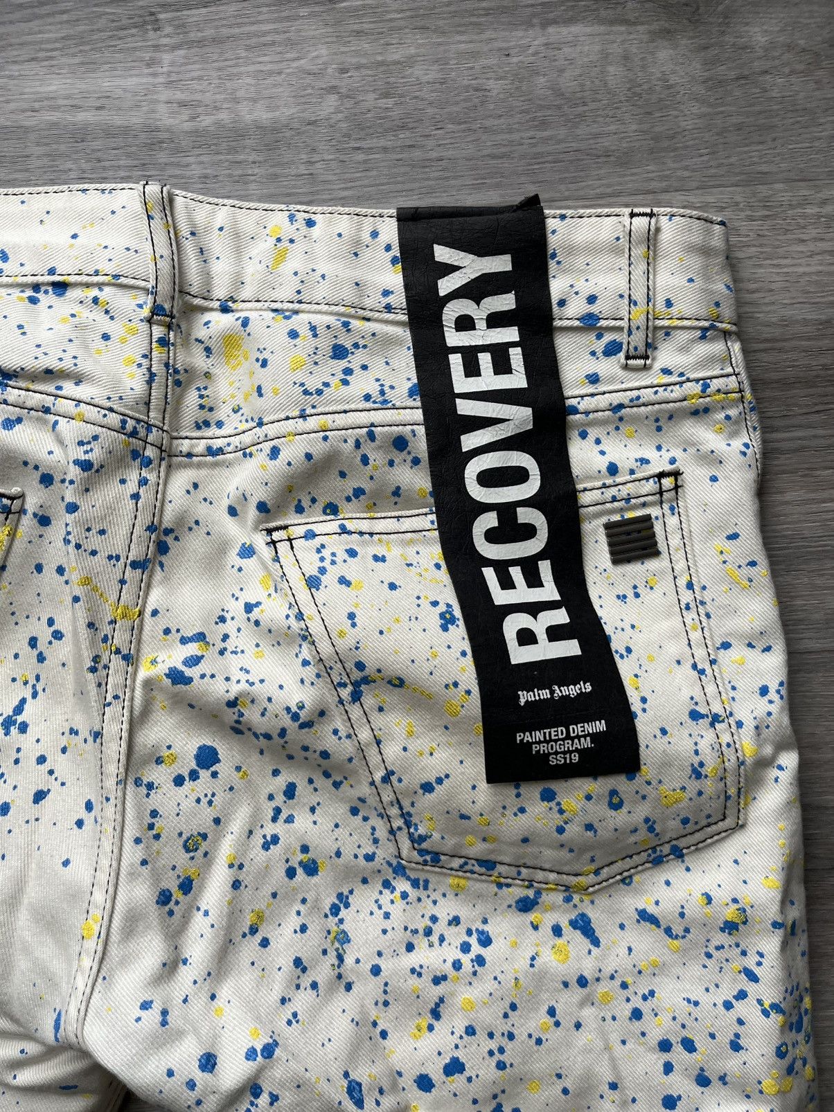 Palm Angels Palm Angels paint splatter denim jeans SS19 Size US 32 / EU 48 - 4 Thumbnail