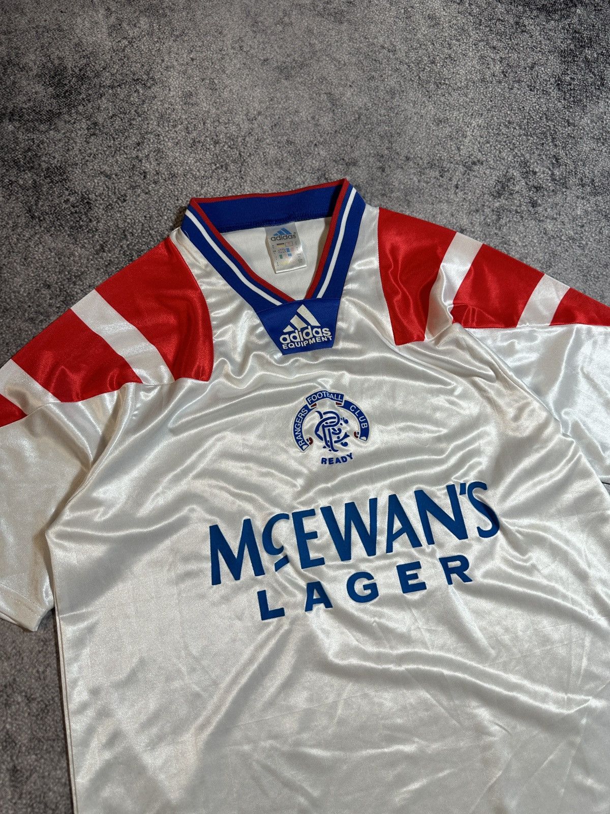 Adidas Vintage Soccer Jersey Adidas Equipment Glasgow Rangers 90s Size US L / EU 52-54 / 3 - 3 Thumbnail