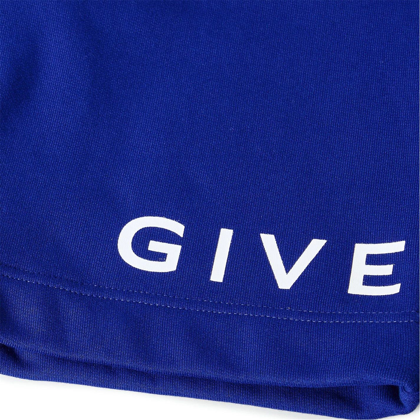 Givenchy o1g2r1mq0426 Boxy Fit Fleece Jogger Shorts in Blue Size US 38 / EU 54 - 4 Thumbnail