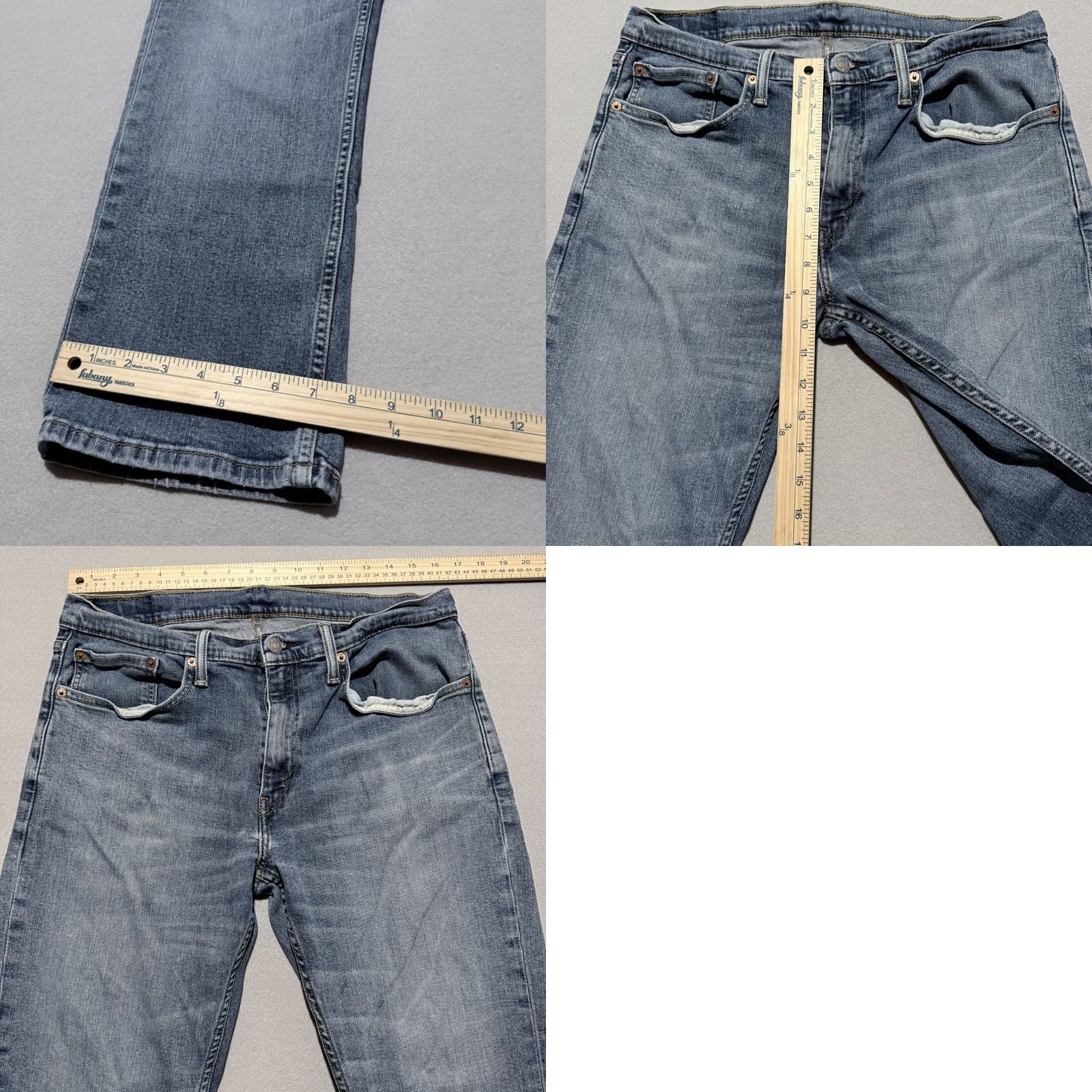 Levi's Levi’s 559 Jeans Men Blue Denim Straight Leg Low Rise Distressed 34x30 Jeans Size US 34 / EU 50 - 9 Thumbnail
