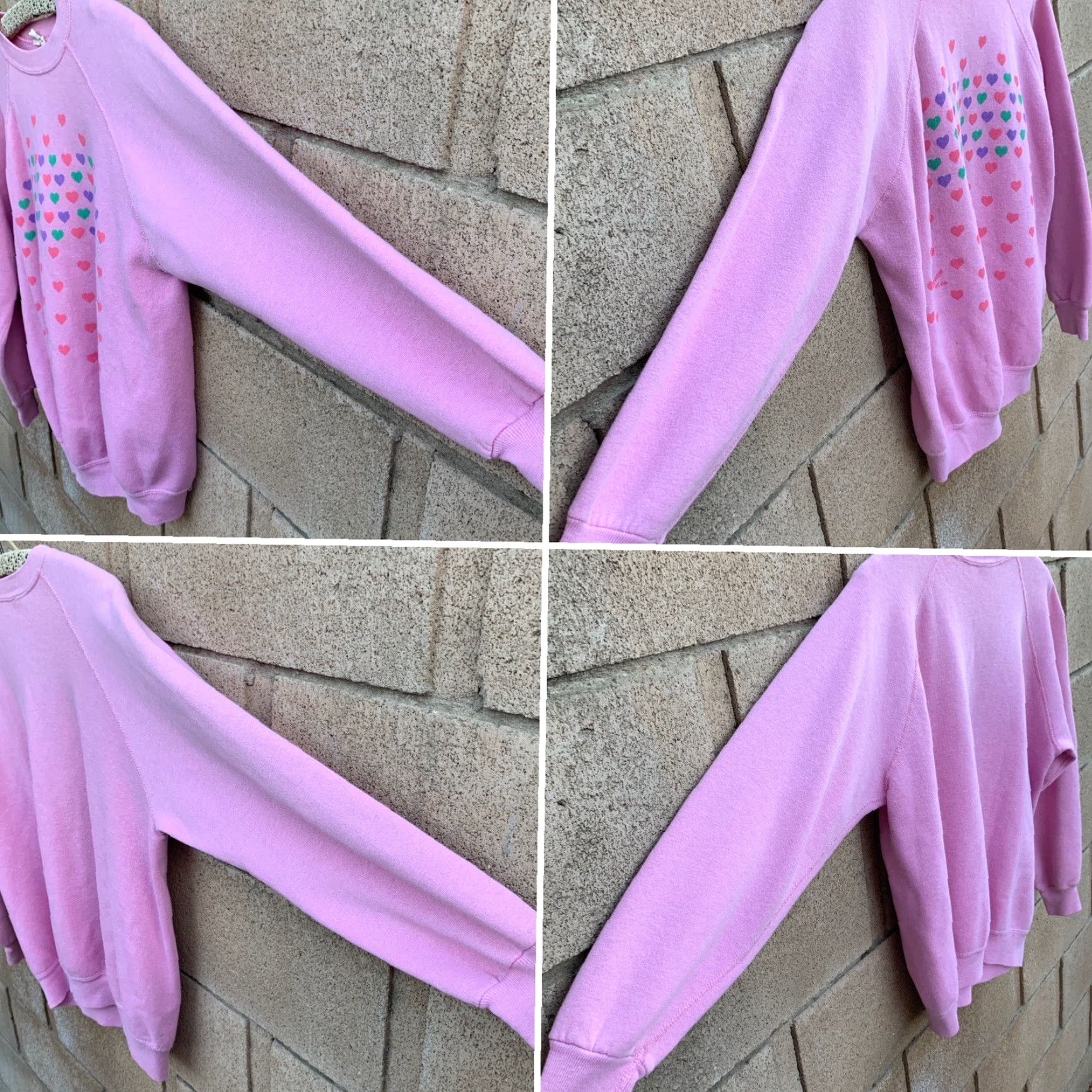 Vintage VINTAGE Heart Graphic Sweatshirt Raglan Sleeves JA Panther sf ca Size L Size L / US 10 / IT 46 - 7 Thumbnail