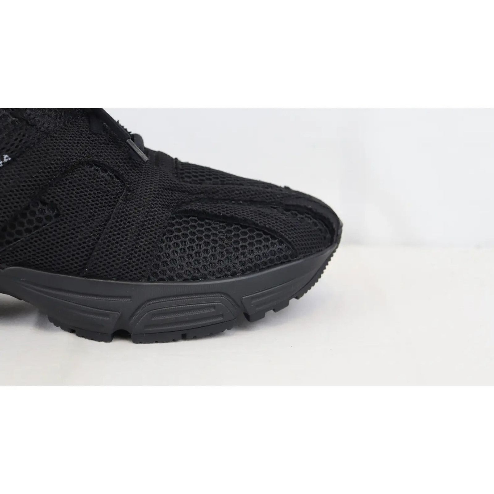 Balenciaga o1rshd1 Q:2 / Monocolor Fabric Mesh Phantom Sneaker in Black Size US 13 / EU 46 - 11 Thumbnail
