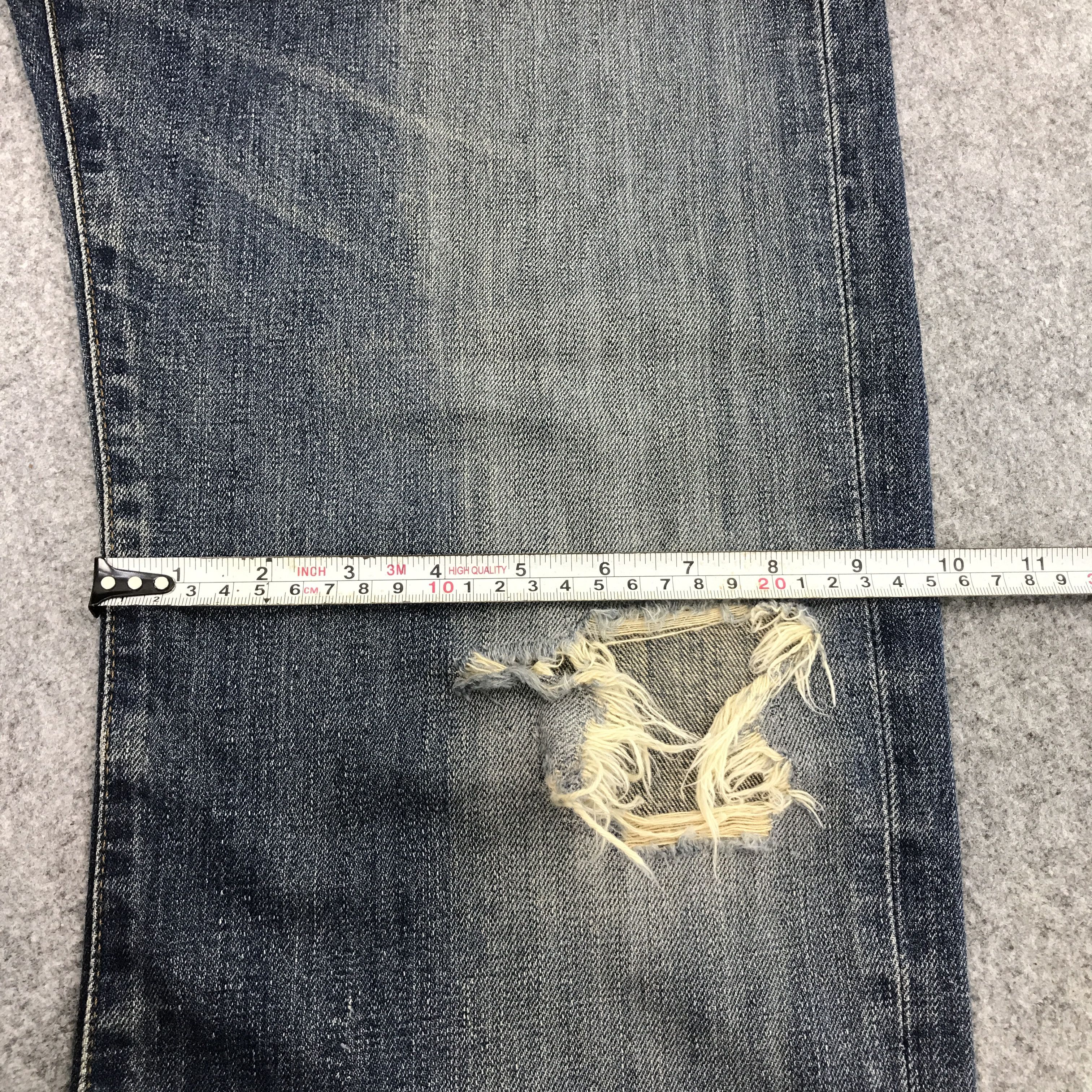 Edwin × Japanese Brand JAPAN EDWIN RIPPED DISTRESSED DENIM JEANS PANTS Size US 30 / EU 46 - 12 Thumbnail