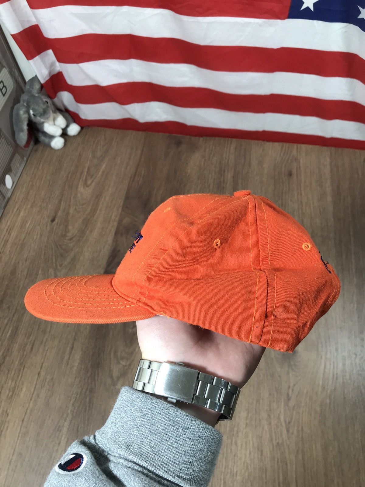 Mammut × Vintage Mammut Vintage 70s Outdoor Orange Cap Size ONE SIZE - 6 Thumbnail