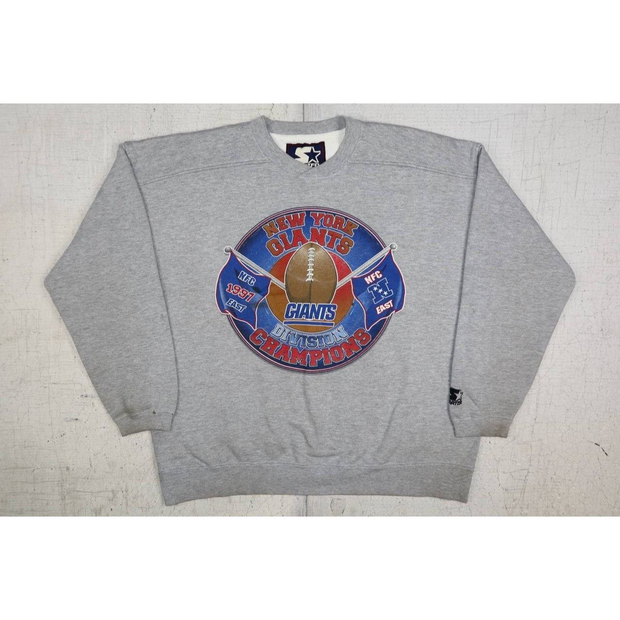 Starter 90s NY Giants Starter Sweatshirt Men’s XL 1997 Division Size US XL / EU 56 / 4 - 1 Thumbnail