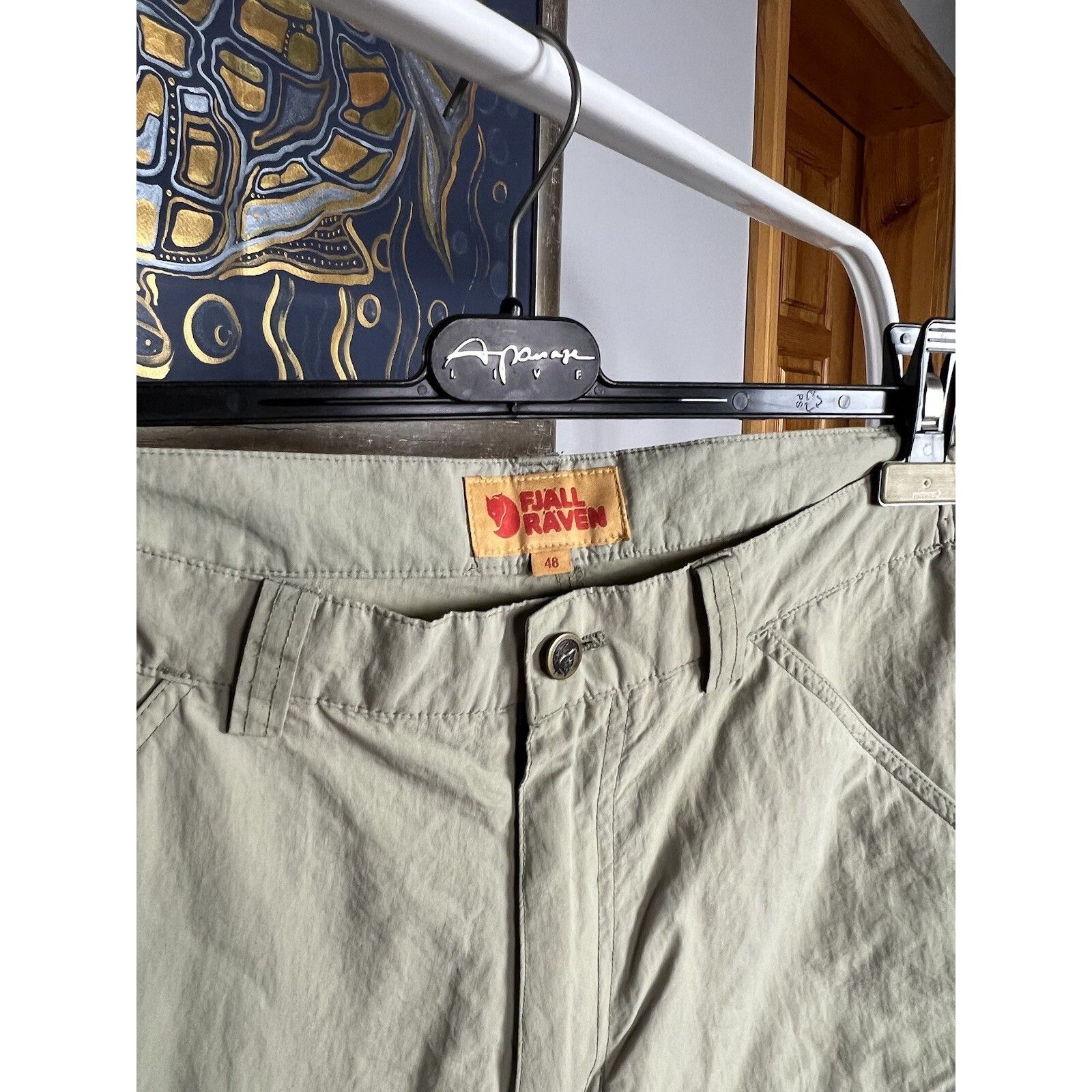 Fjallraven Fjallraven Kape Town Mt Men`s Beige Cargo Tracking Shorts Si Size US 32 / EU 48 - 6 Thumbnail
