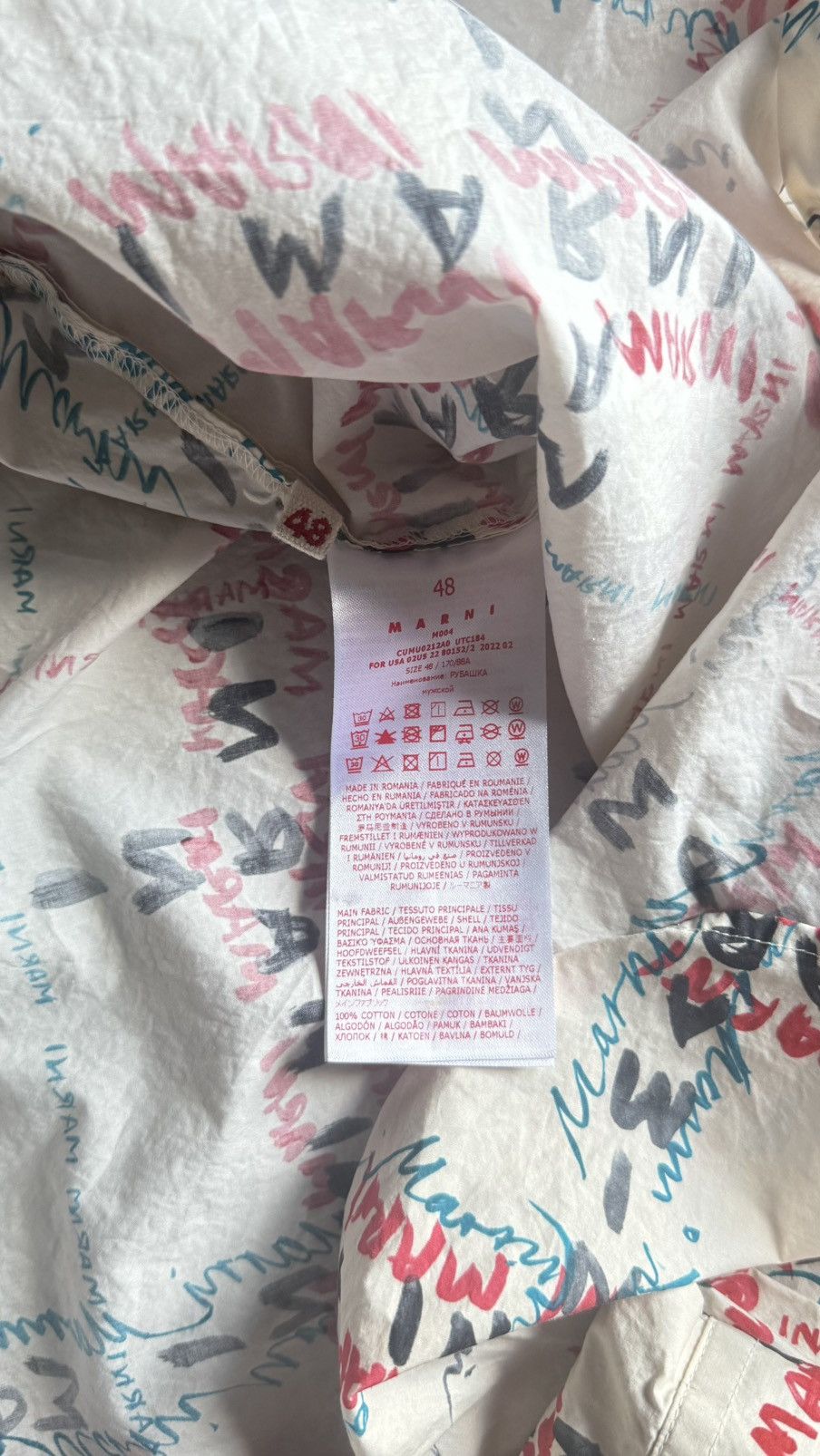 Marni Marni All Over Print Long Sleeve Shirt Size US M / EU 48-50 / 2 - 4 Thumbnail