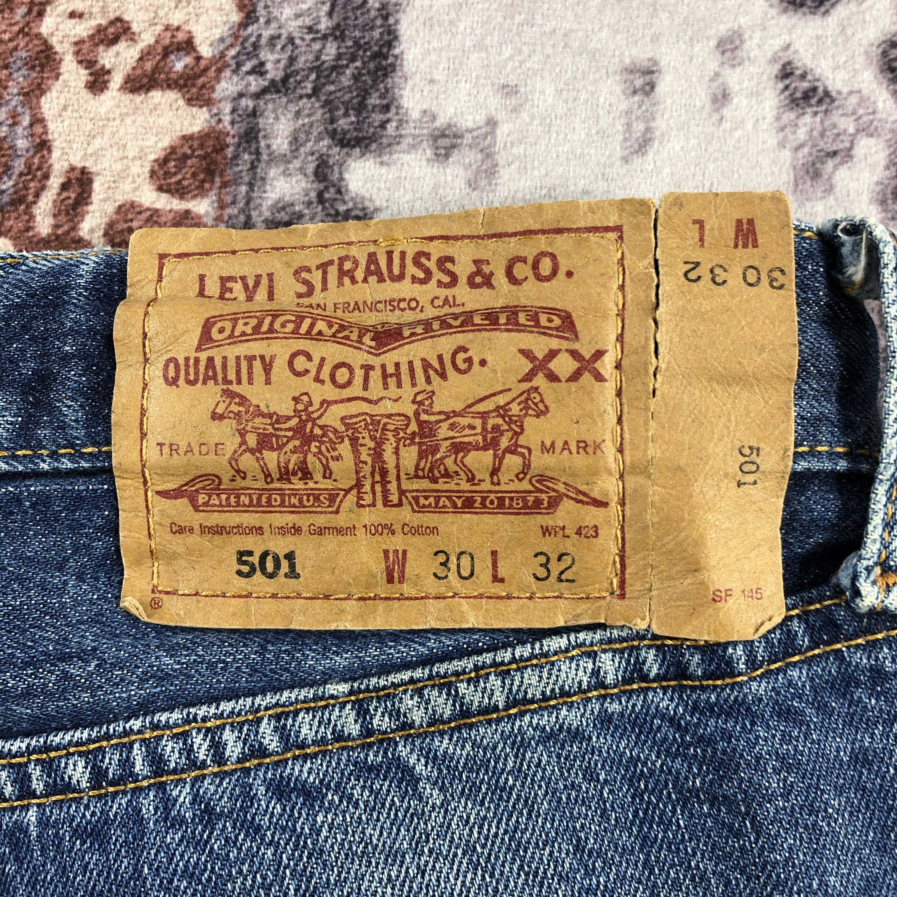 Levi's Vintage 90s Blue Wash Levis 501 Jeans-JM2846 Size US 29 - 7 Thumbnail