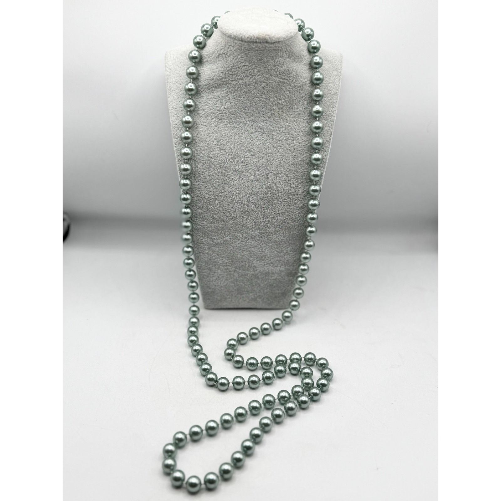 Vintage Vintage green faux pearl beaded necklace Size ONE SIZE - 4 Thumbnail