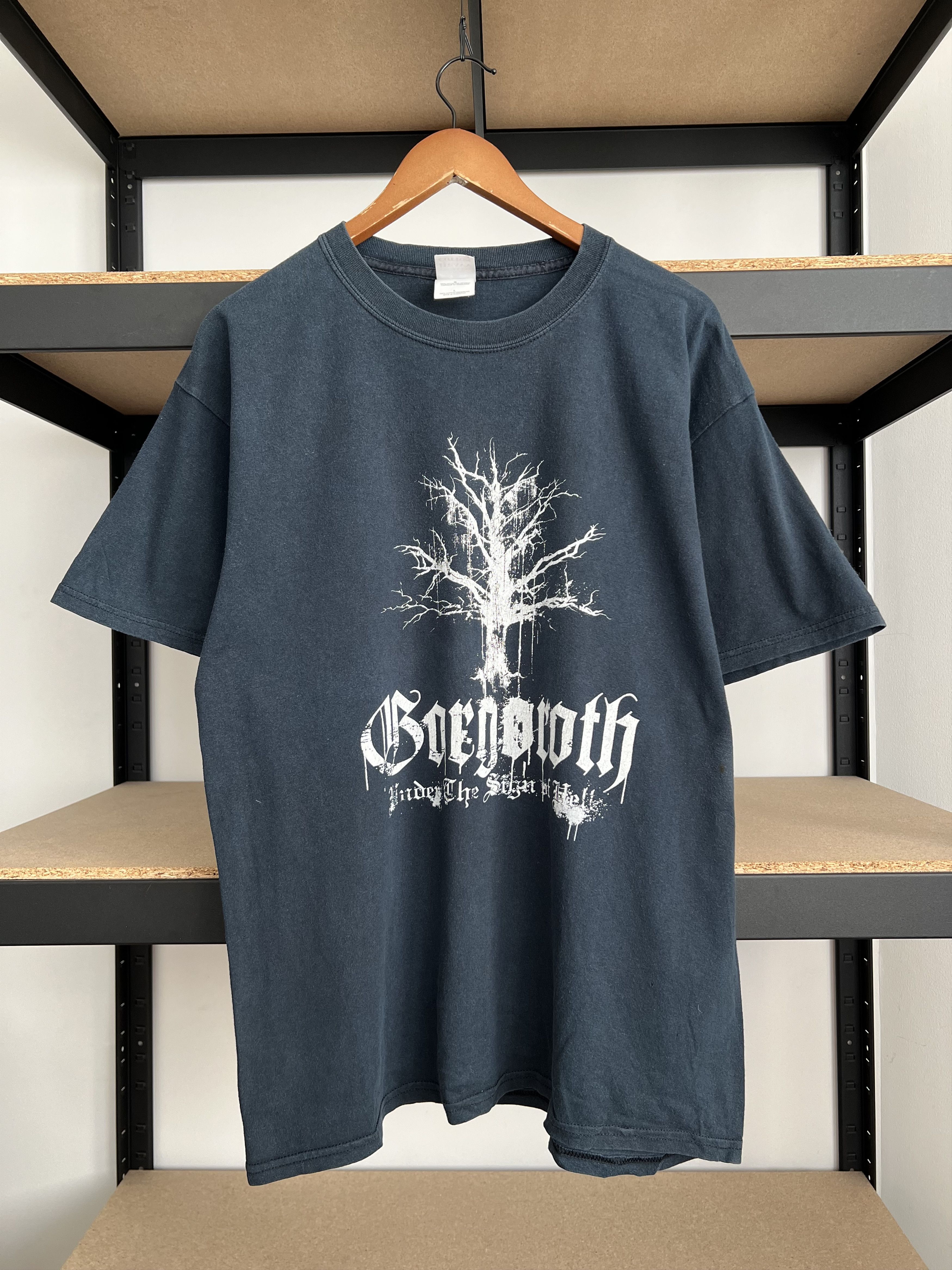 Band Tees Vintage 2000s Gorgoroth Black Metal Band 666 Black T-shirt Size US L / EU 52-54 / 3 - 1 Thumbnail