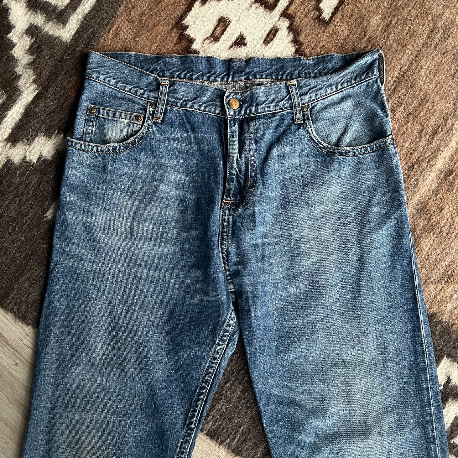 Carhartt Carhartt Slim Fit Jeans Men’s Blue Denim Workwear Size 34x32 Size US 34 / EU 50 - 5 Thumbnail