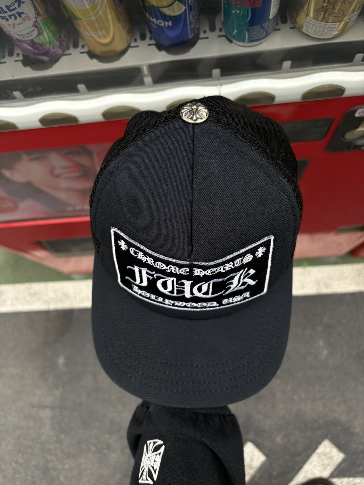 Chrome Hearts Chrome Hearts FU€K Hollywood Trucker Black Size ONE SIZE - 3 Thumbnail