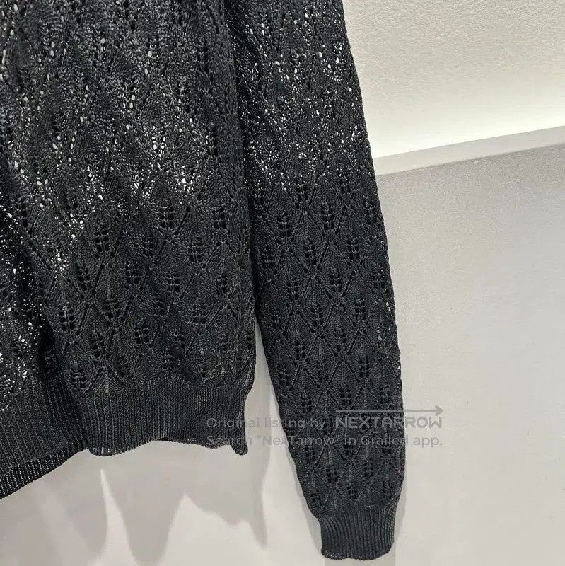Yves Saint Laurent YSL Black Knit Long Sleeve Sweater for Women . Size S / US 4 / IT 40 - 3 Thumbnail