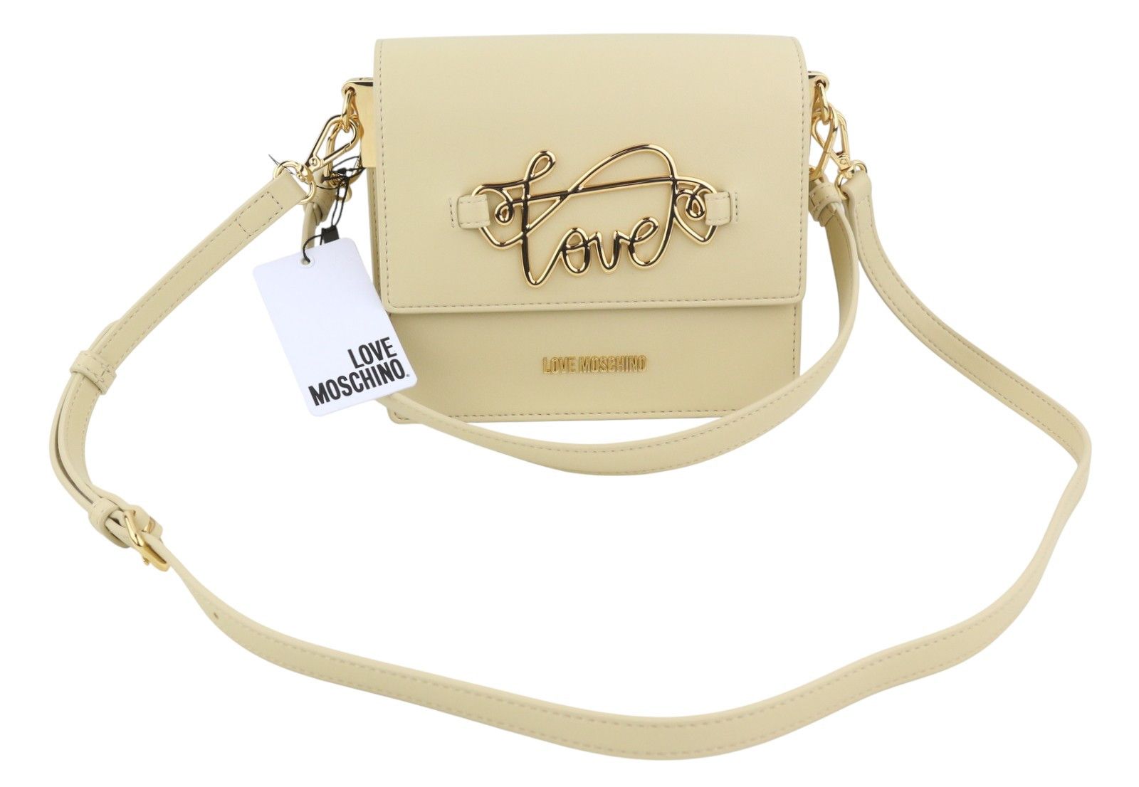 Love Moschino BORSA PU SOUL OS Beige Logo Crossbody 87745 Size ONE SIZE - 4 Thumbnail