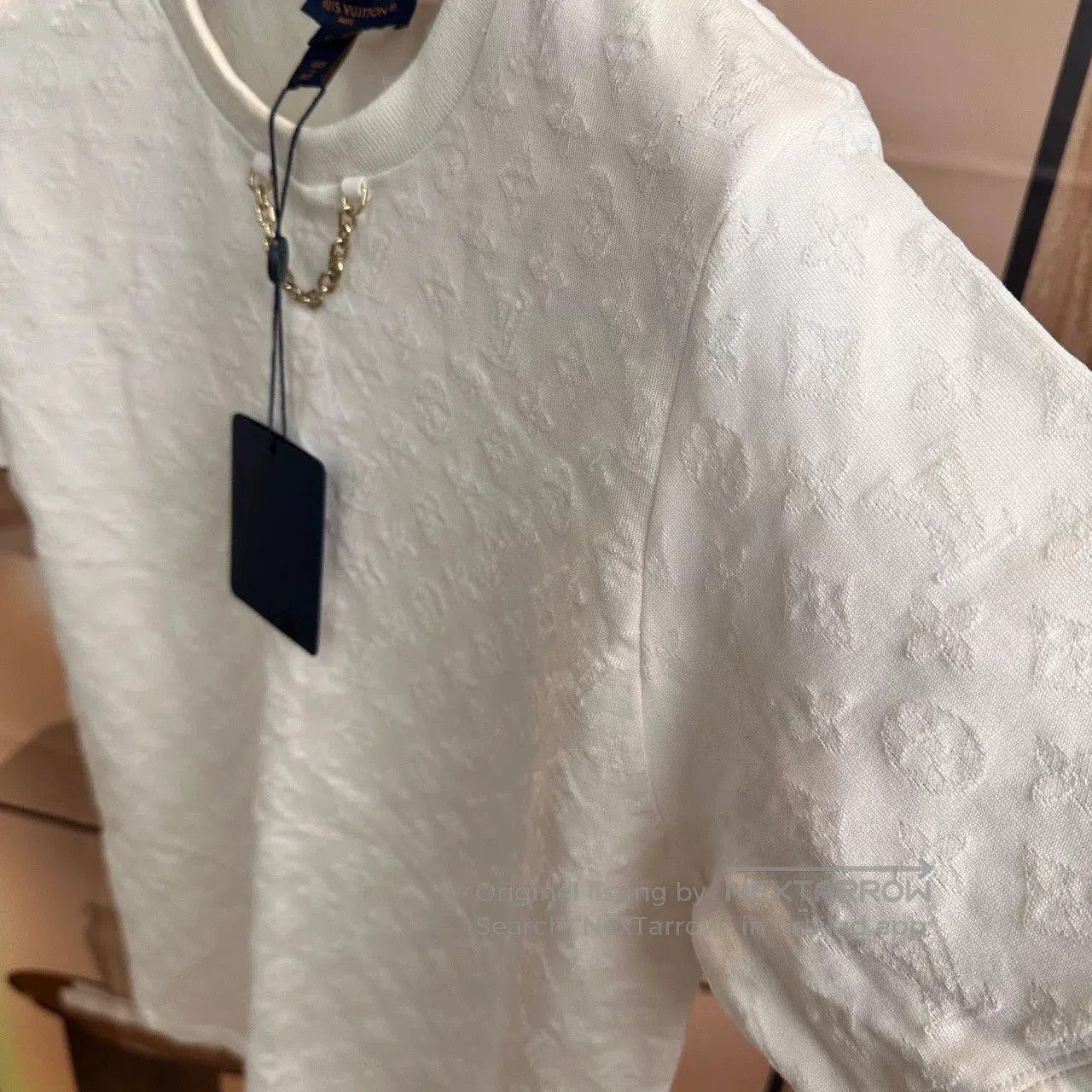 Louis Vuitton Louis Vuitton 24 White Monogram Chain Tee. Size US L / EU 52-54 / 3 - 3 Thumbnail