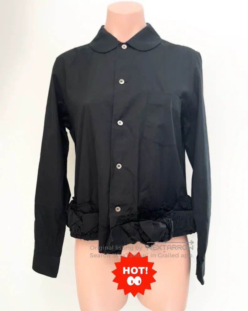 Comme Des Garcons Collared Ruffle Shirt