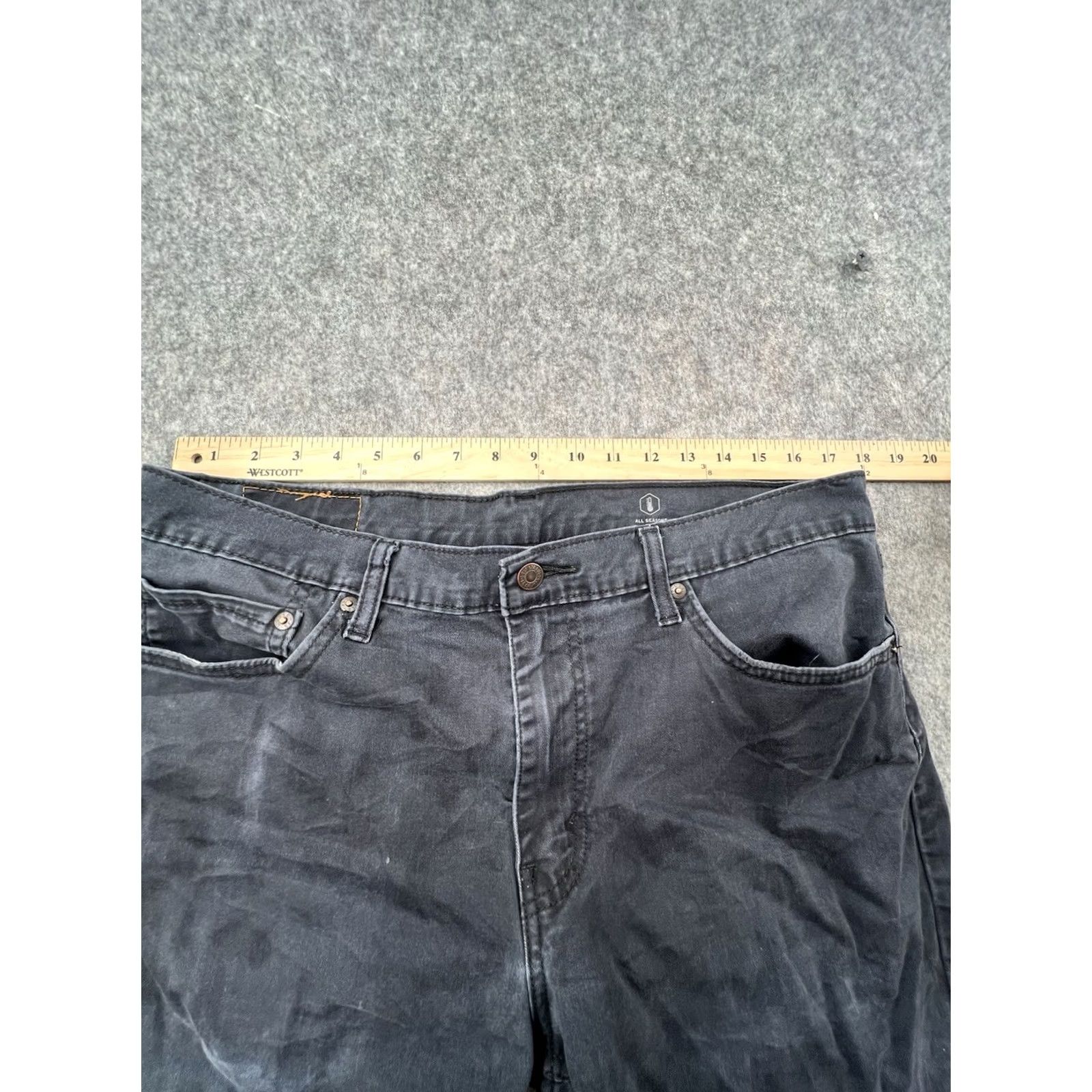 Levi's Levi’s 511 Jeans Men’s 36x30 Black Denim Wash Slim Straight 5-Pocket Denim Jeans Size US 36 / EU 52 - 4 Thumbnail