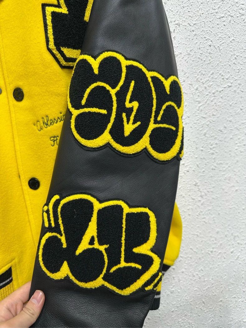 Louis Vuitton Louis Vuitton Black Yellow Bomber Jacket-2506 Size US XL / EU 56 / 4 - 7 Thumbnail
