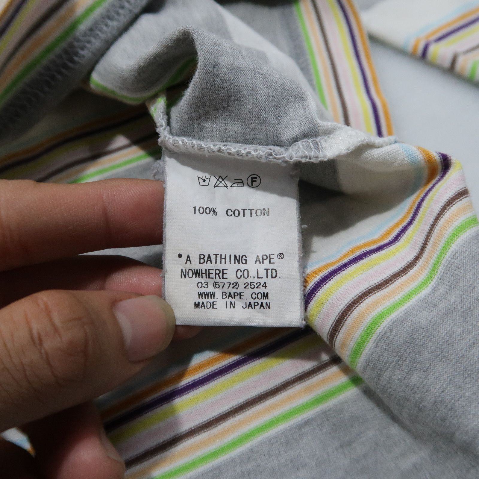 Bape 2008 OG Bape Psychedelic Prisoner Stripe Long Sleeve Size US M / EU 48-50 / 2 - 12 Thumbnail