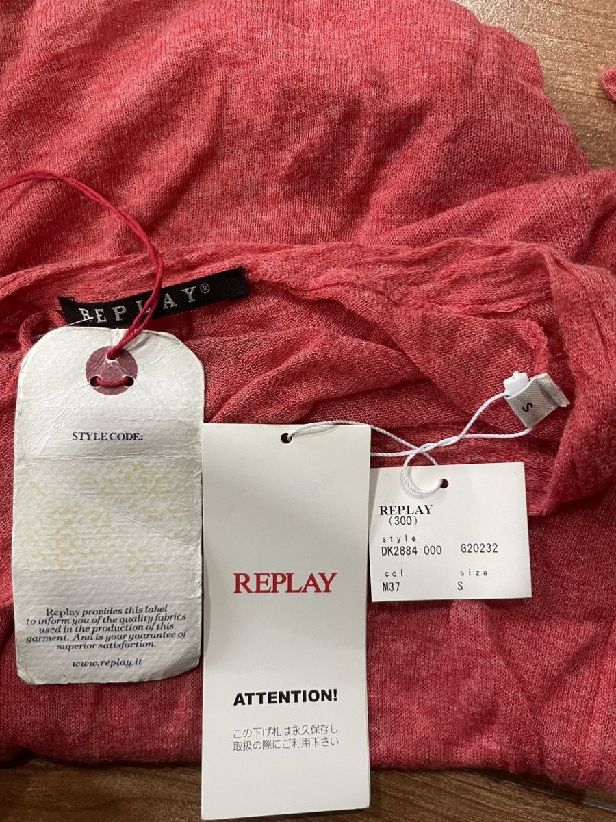Designer × Replay × Vintage Replay Tshirt with Hoodie Size S / US 4 / IT 40 - 5 Thumbnail