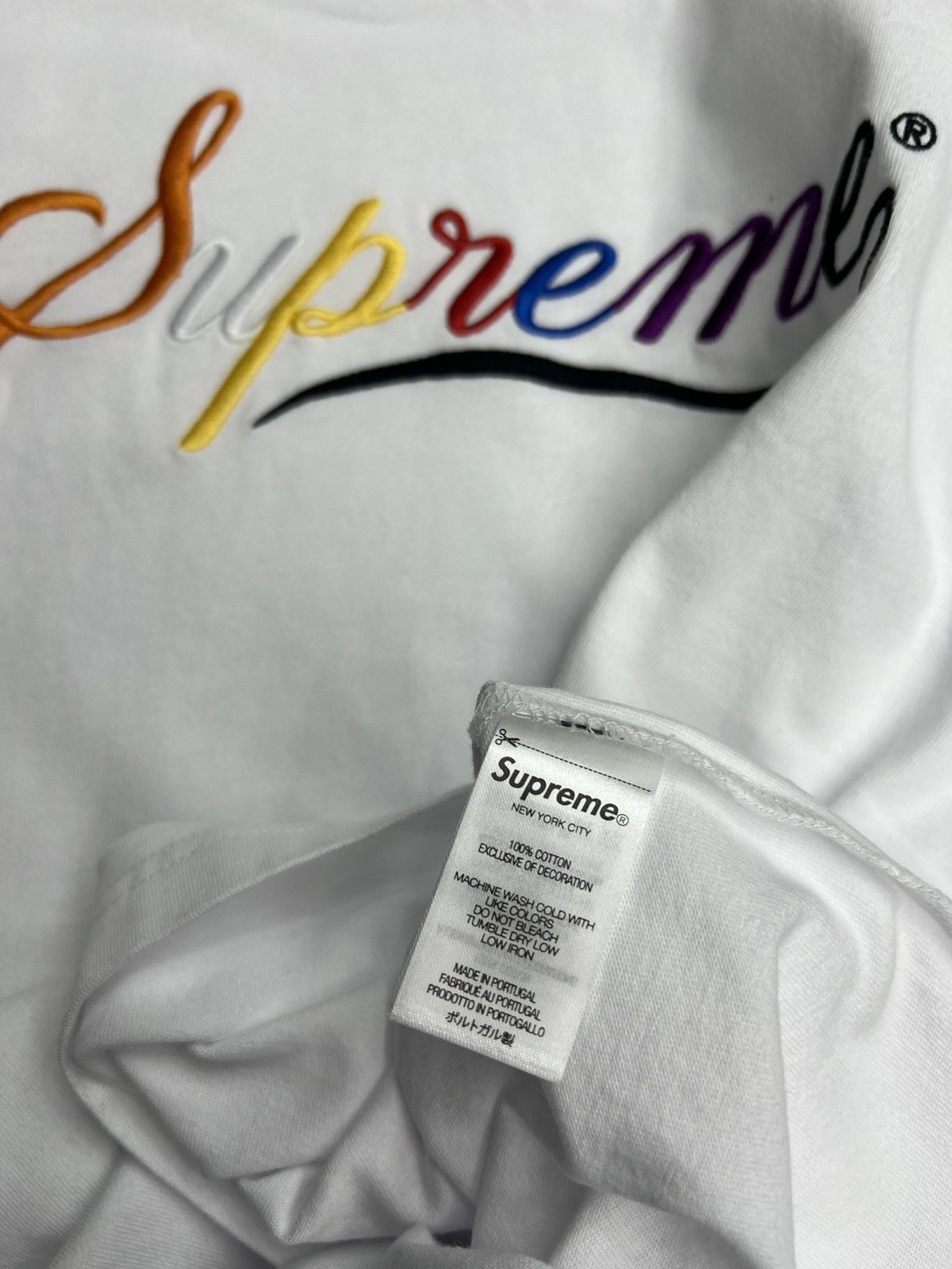 Supreme Supreme Cursive T-Shirt Size US S / EU 44-46 / 1 - 4 Thumbnail