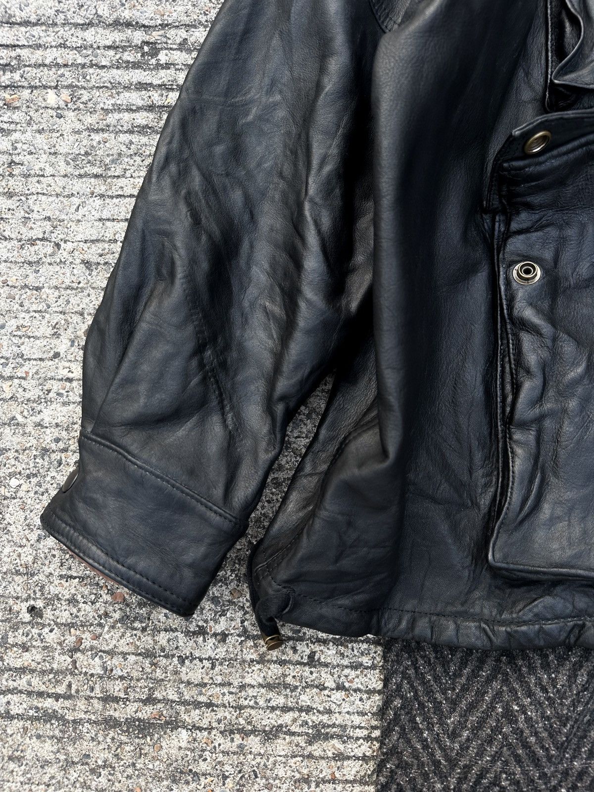 Blackmeans Blackmeans M65 Field Leather Jacket W/Long Liner Size US L / EU 52-54 / 3 - 9 Thumbnail
