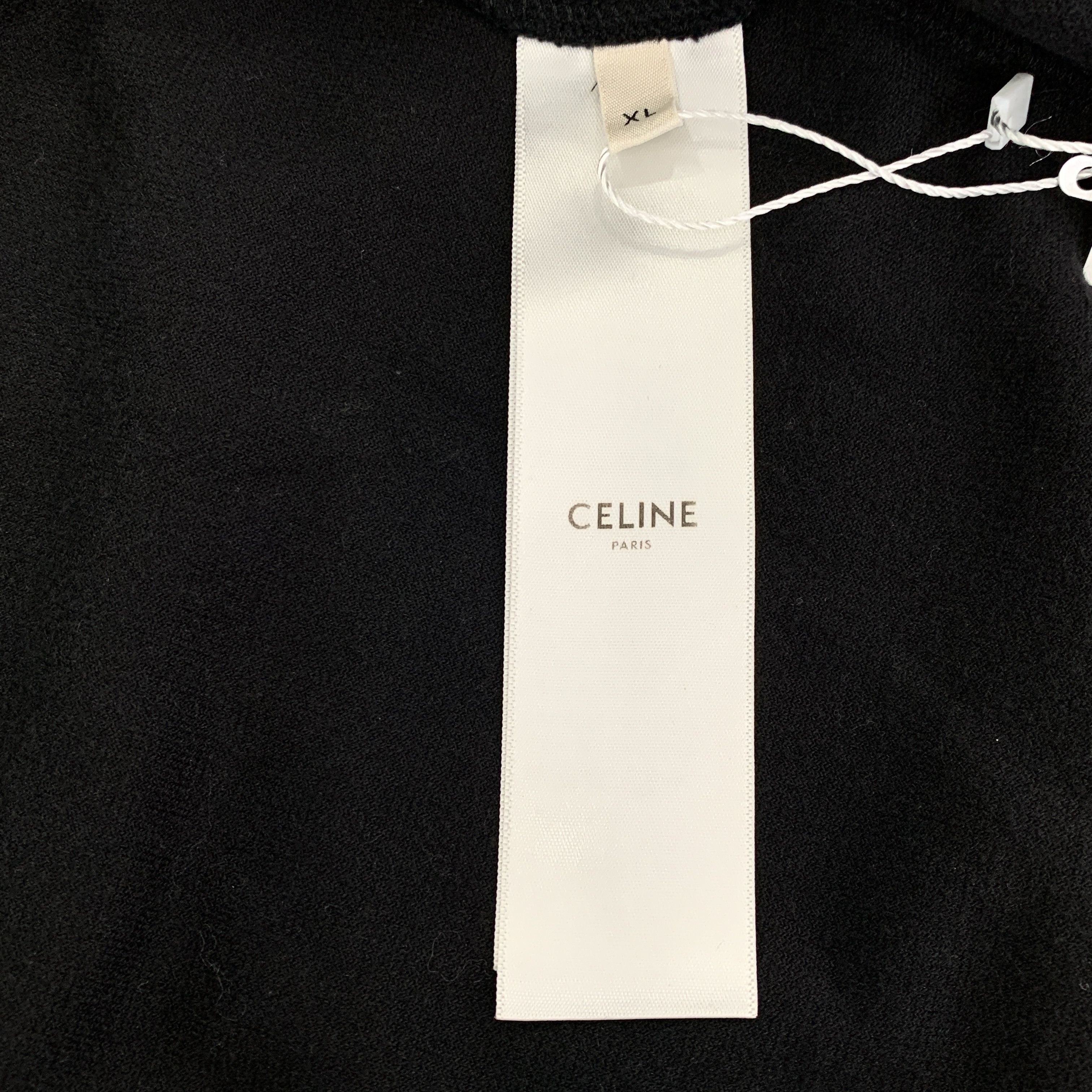 Celine Celine Black Cotton Zip-Up Hoodie (Size XL) Size US XL / EU 56 / 4 - 4 Thumbnail