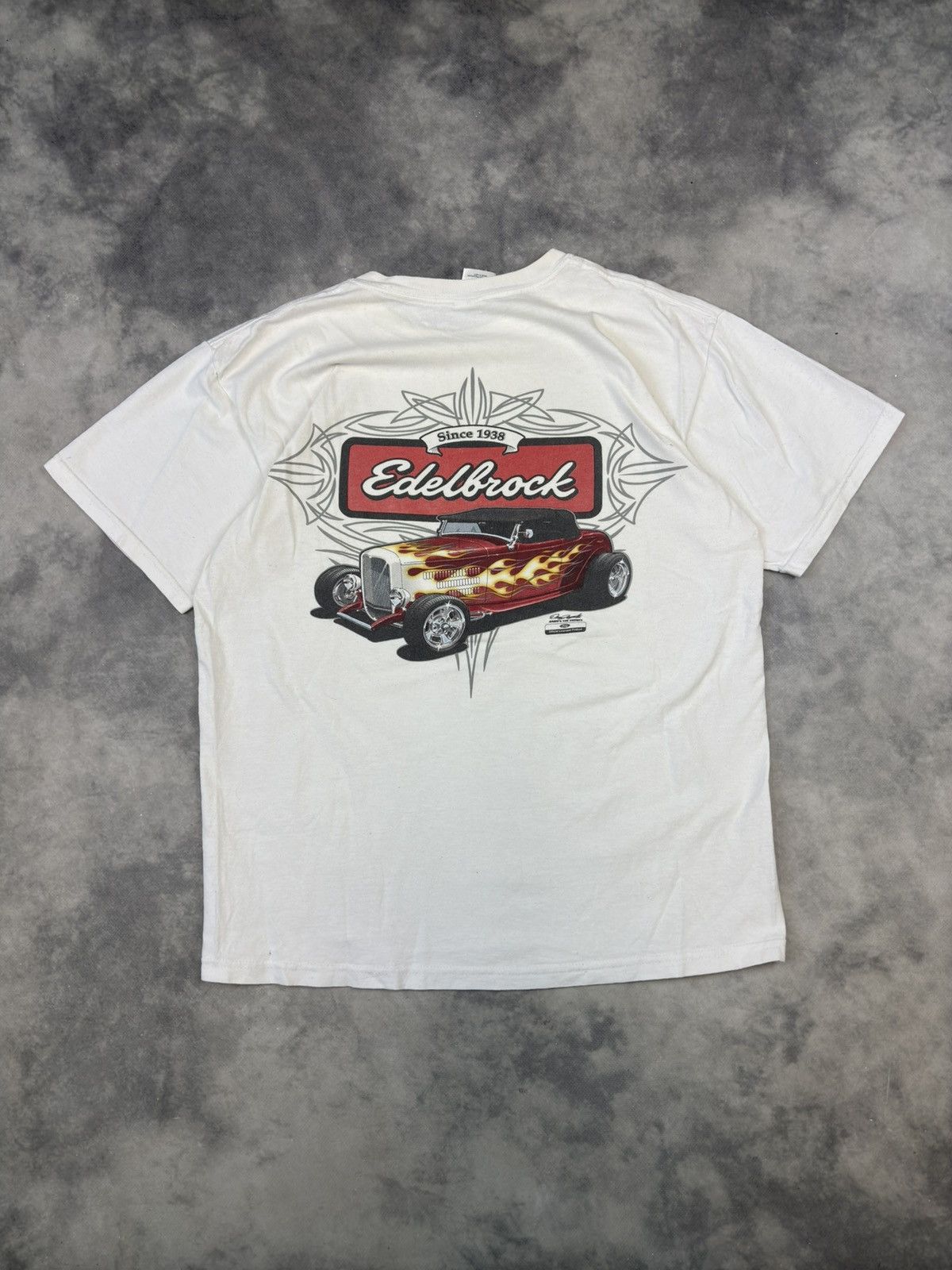 Ford × Vintage Vintage 90s FORD EDELBROCK Hot Wheels NASCAR Racing T Shirt Size US M / EU 48-50 / 2 - 2 Thumbnail