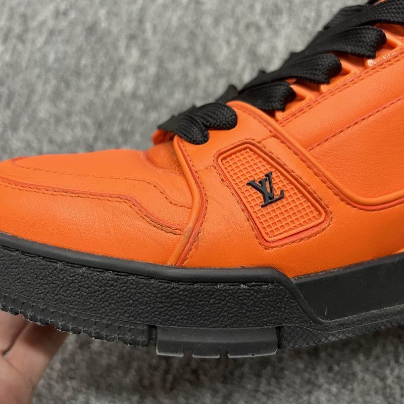 Louis Vuitton Louis Vuitton Trainer Low Top Sneakers in Orange -2508 Size US 9.5 / EU 42-43 - 6 Thumbnail