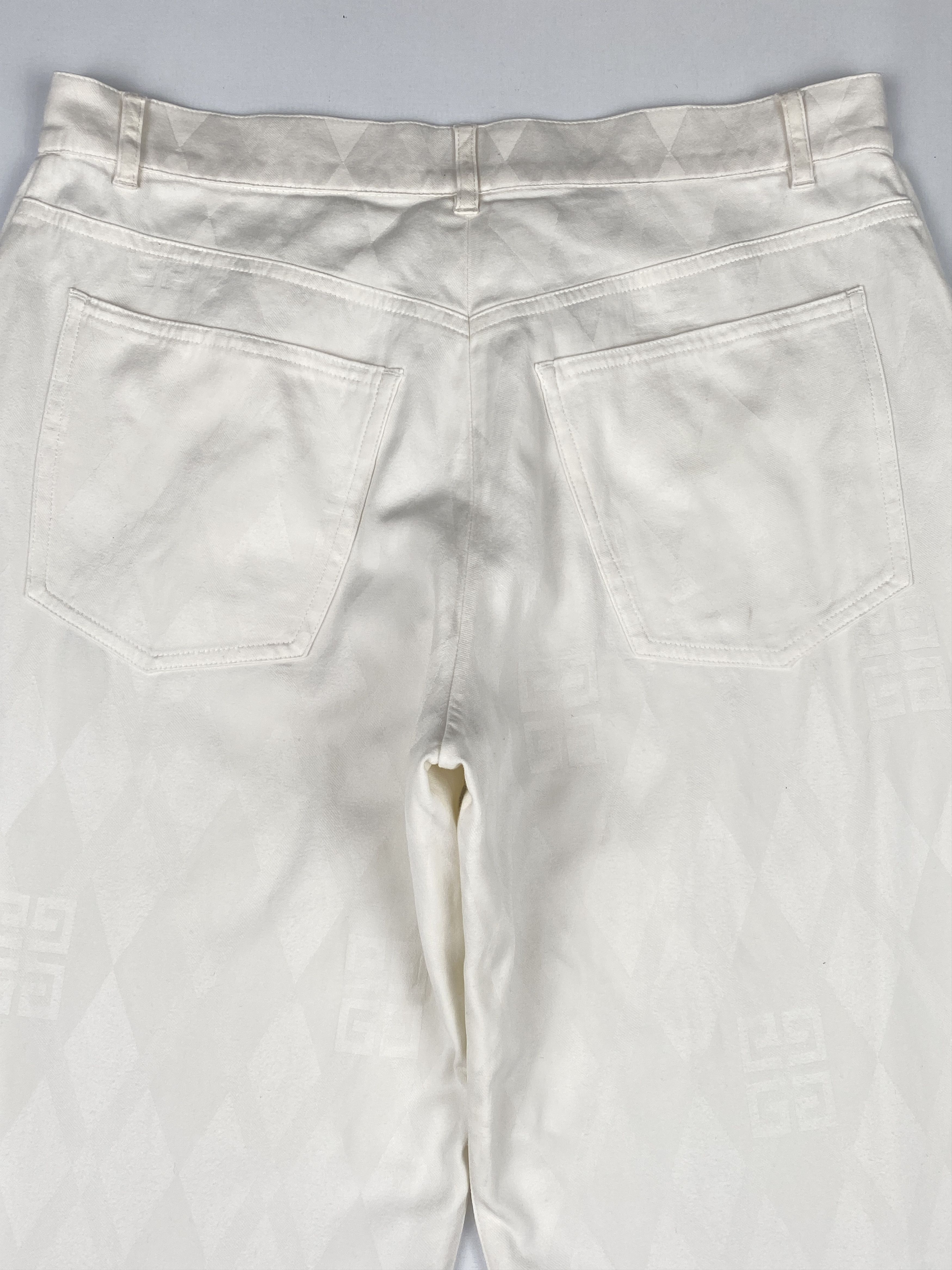 Givenchy Vision 4G Monogram Button Fly Denim Trousers Size US 29 - 8 Thumbnail