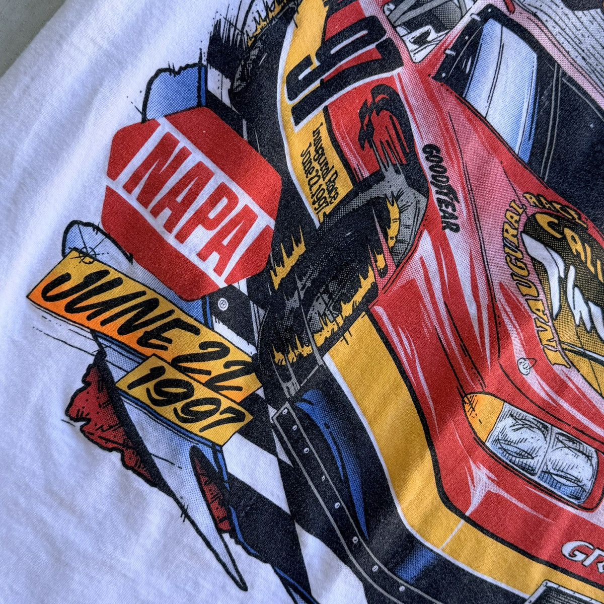 Fruit Of The Loom Vintage California 500 Racing Tee Shirt 97 Fruit Of The Loom Size US XL / EU 56 / 4 - 3 Thumbnail